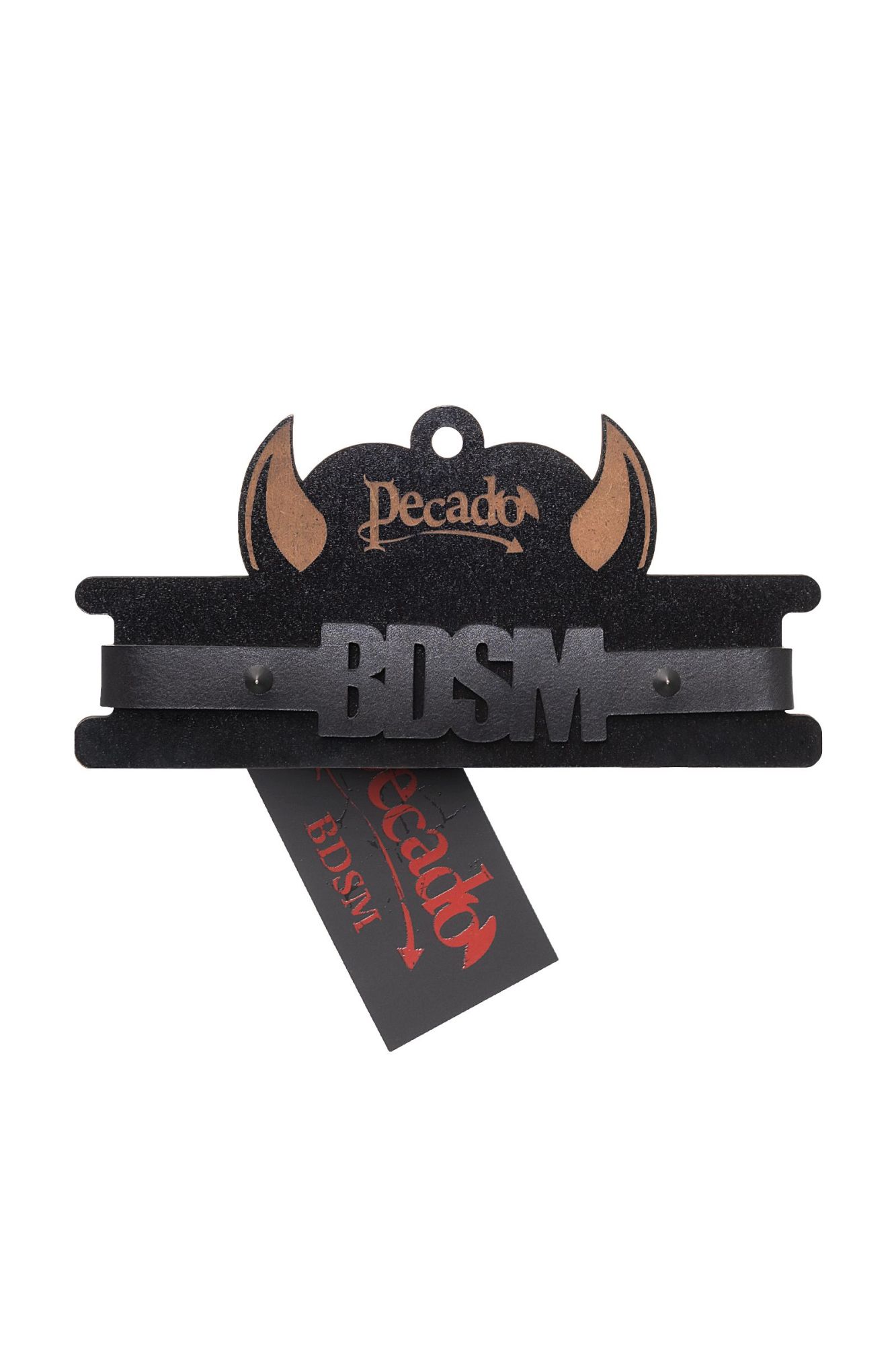 чокер pecado bdsm, с шипами, натуральная кожа, чёрный в России