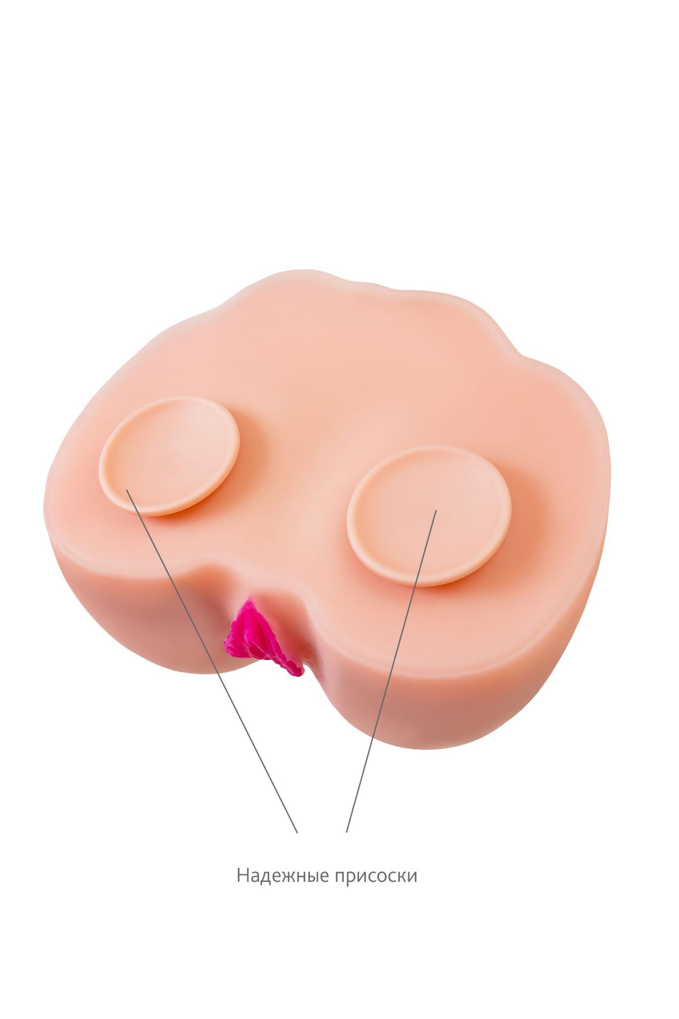 мастурбатор реалистичный toyfa juicy pussy sophie с вибрацией, вагина и анус, tpr, телесный, 17 см в России