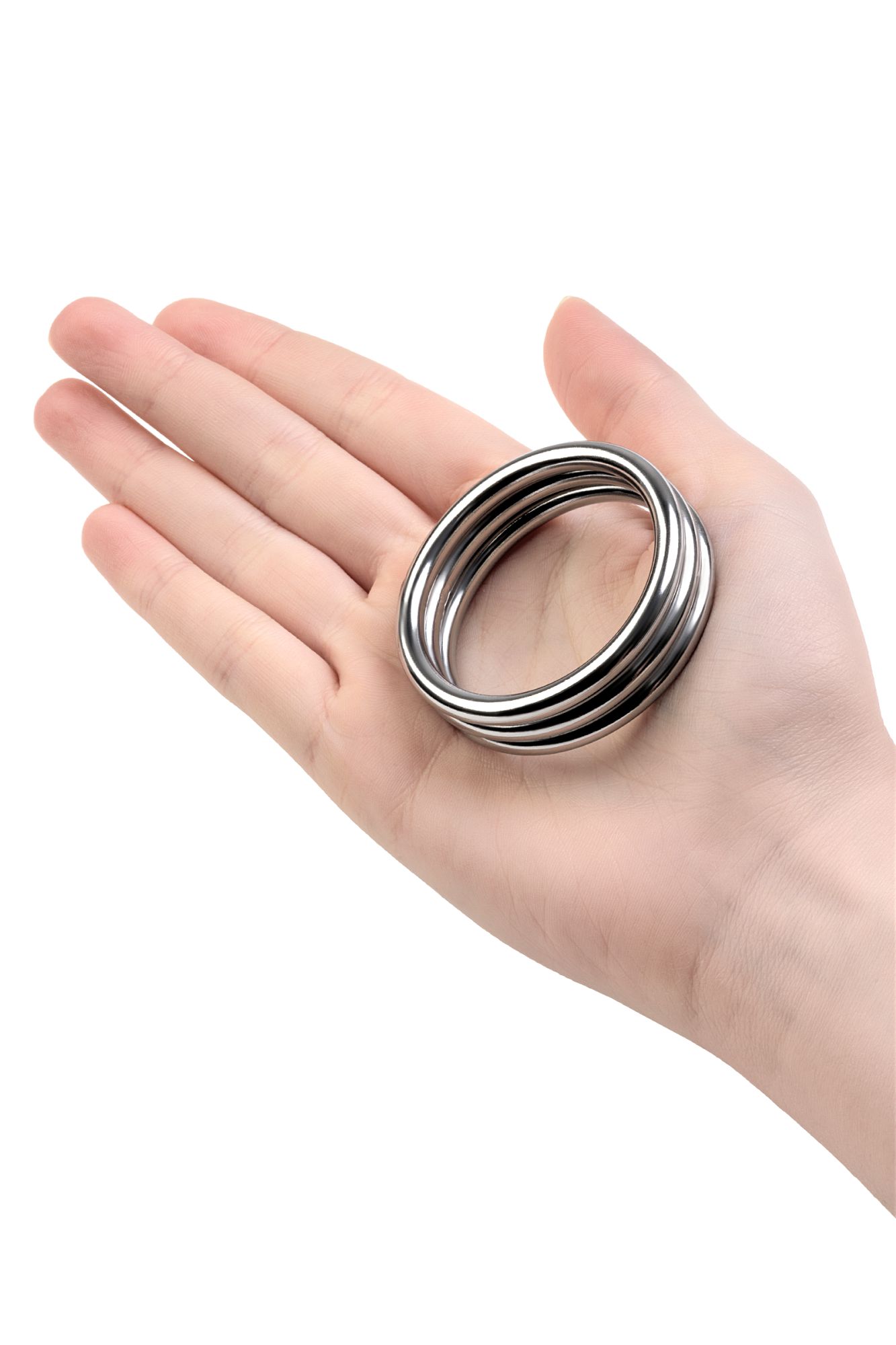 эрекционное кольцо на пенис toyfa metal, серебряное, ø 4,3 см в России