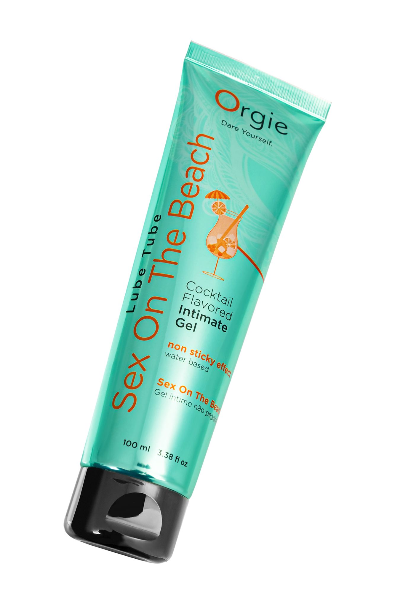 интимный гель orgie lube tube на водной основе, со вкусом коктейля секс на пляже, 100 мл в России