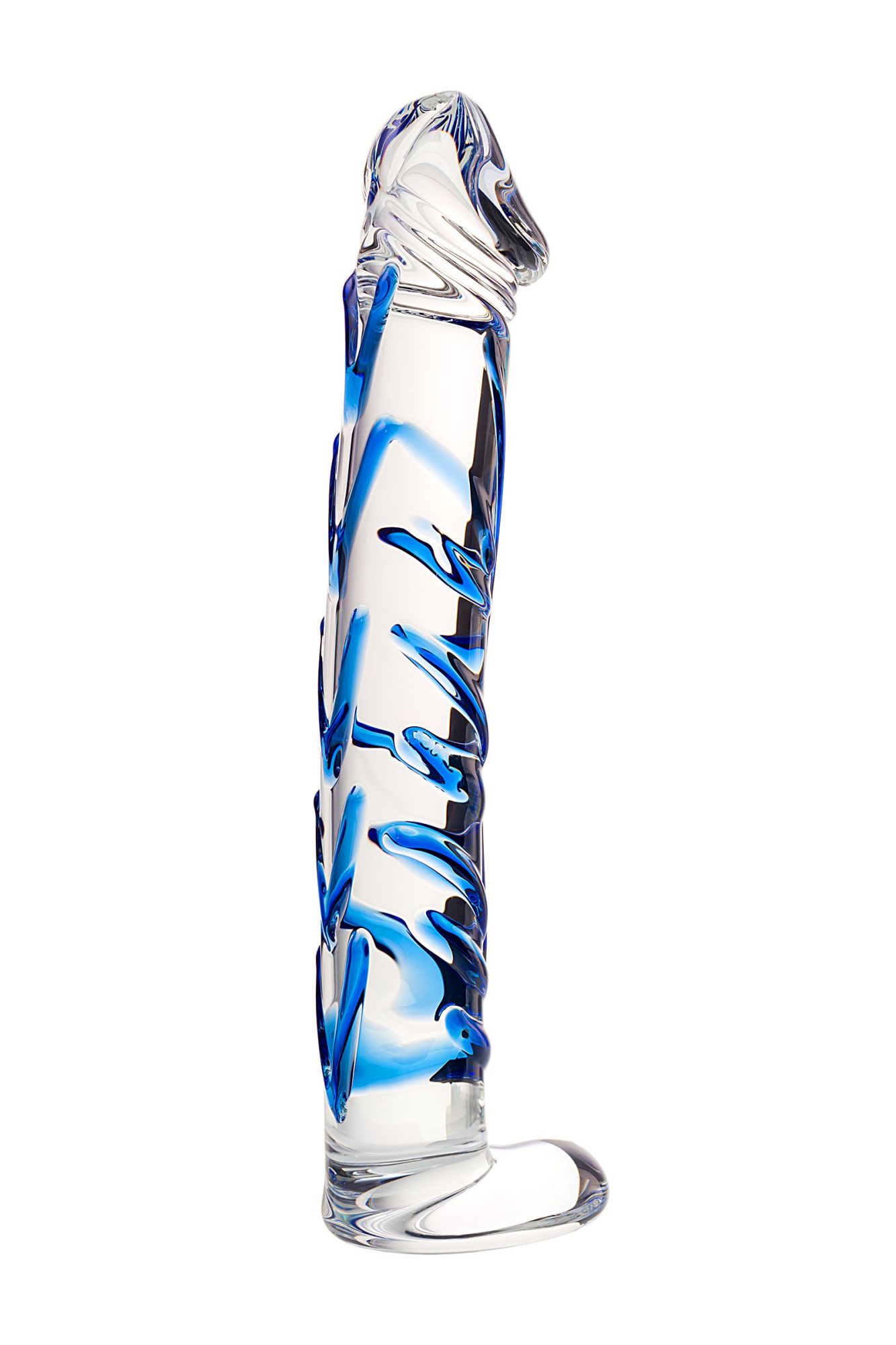 нереалистичный фаллоимитатор sexus glass, стекло, прозрачный, 17 см в России