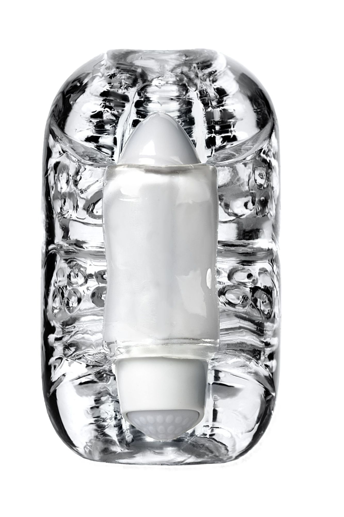 мастурбатор нереалистичный lingam by toyfa khani, tpe, прозрачный, 9 см в России