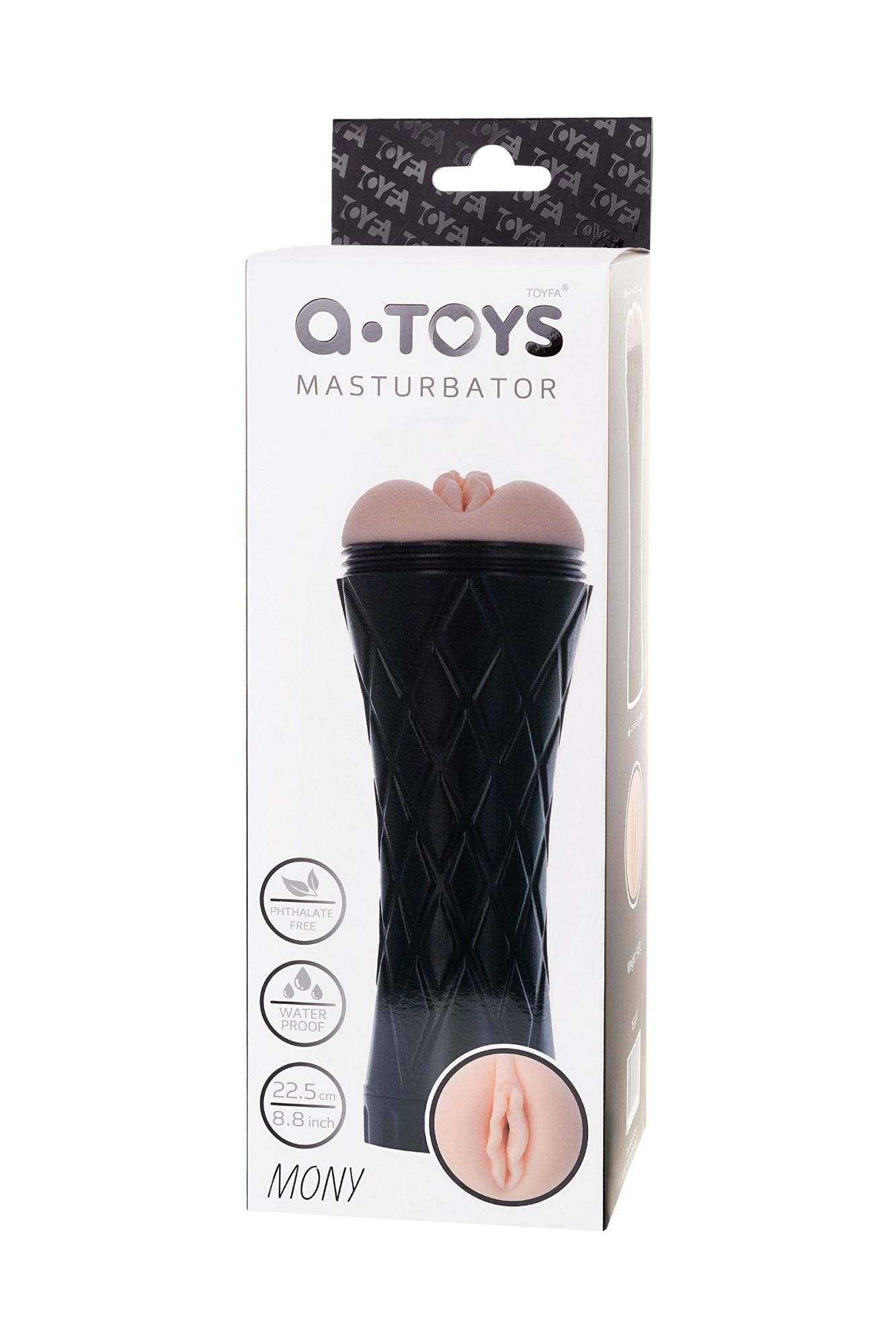 мастурбатор a-toys by toyfa mony, tpe, телесный, 22,5 см в России