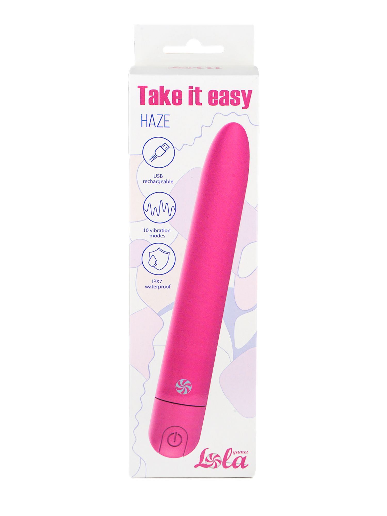 перезаряжаемый вибратор take it easy haze pink 9025-02lola в России