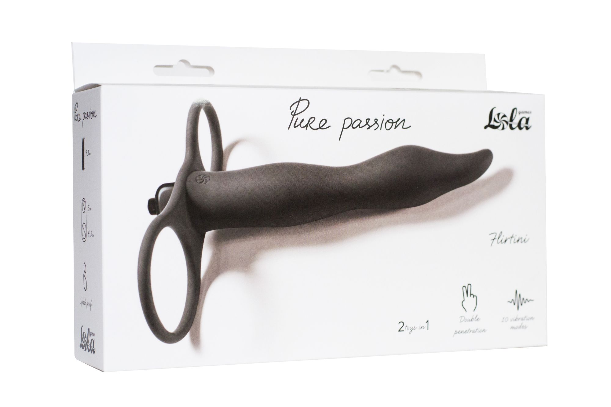 вибронасадка для двойного проникновения pure passion flirtini black 1204-01lola в России