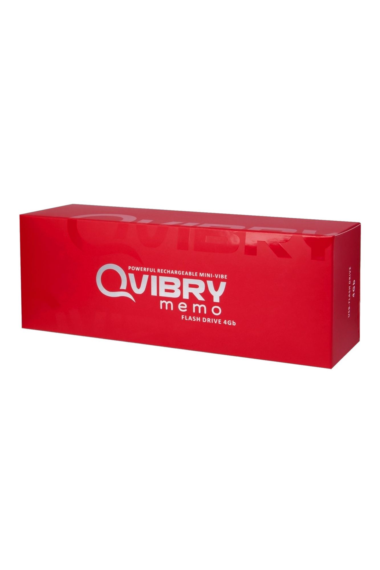 вибратор клиторальный qvibry 4gb usb памяти, силикон, красный, 12 см в России
