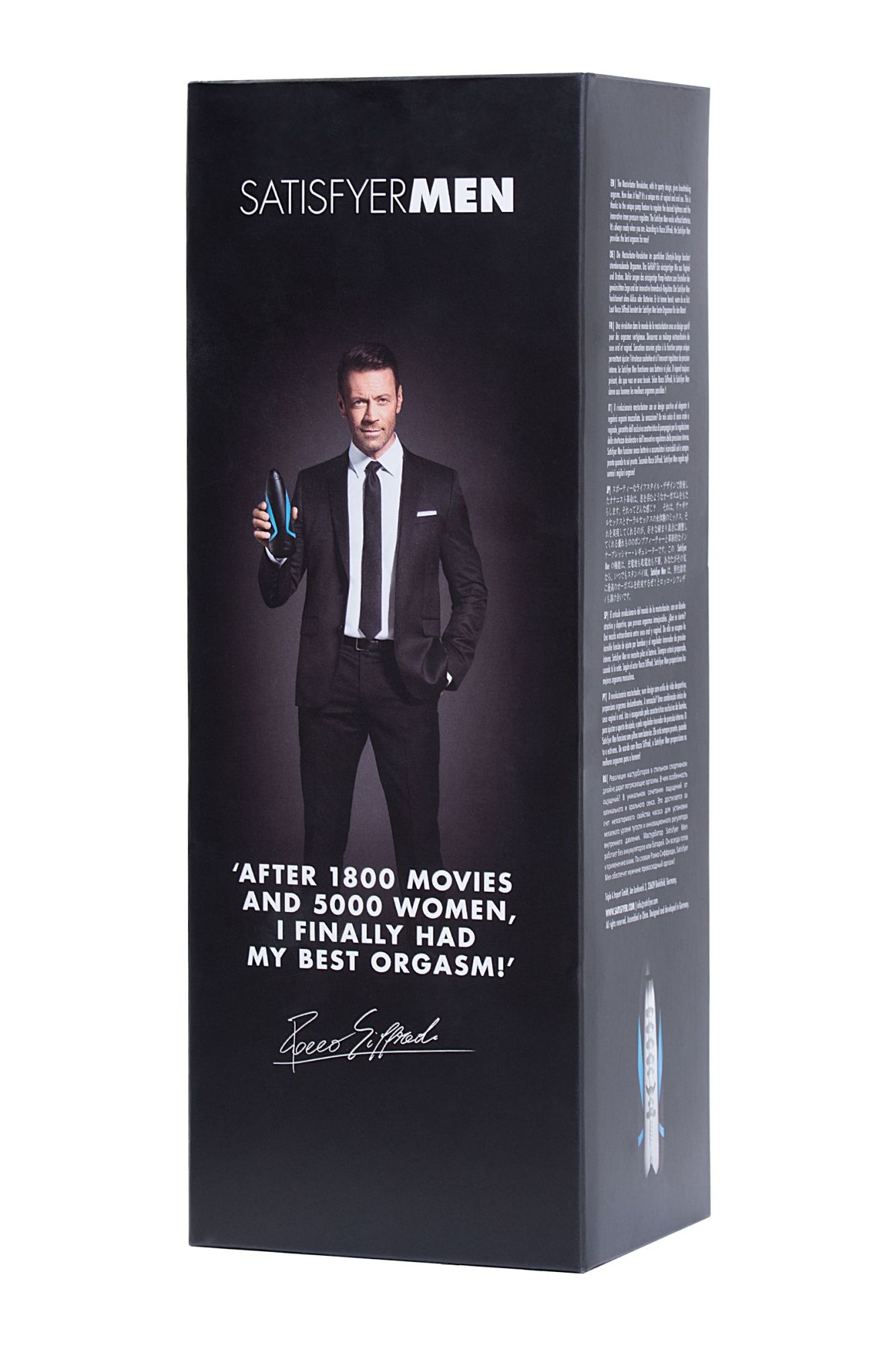 мастурбатор нереалистичный satisfyer men, силикон, чёрный, 25,5 см. в России