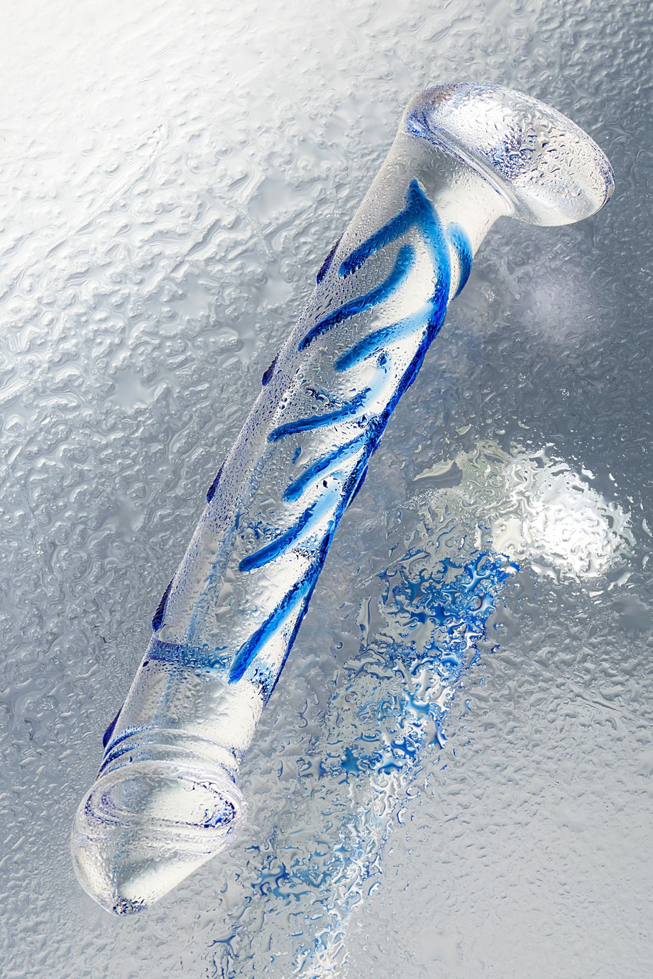 нереалистичный фаллоимитатор sexus glass, стекло, прозрачный, 17 см в России