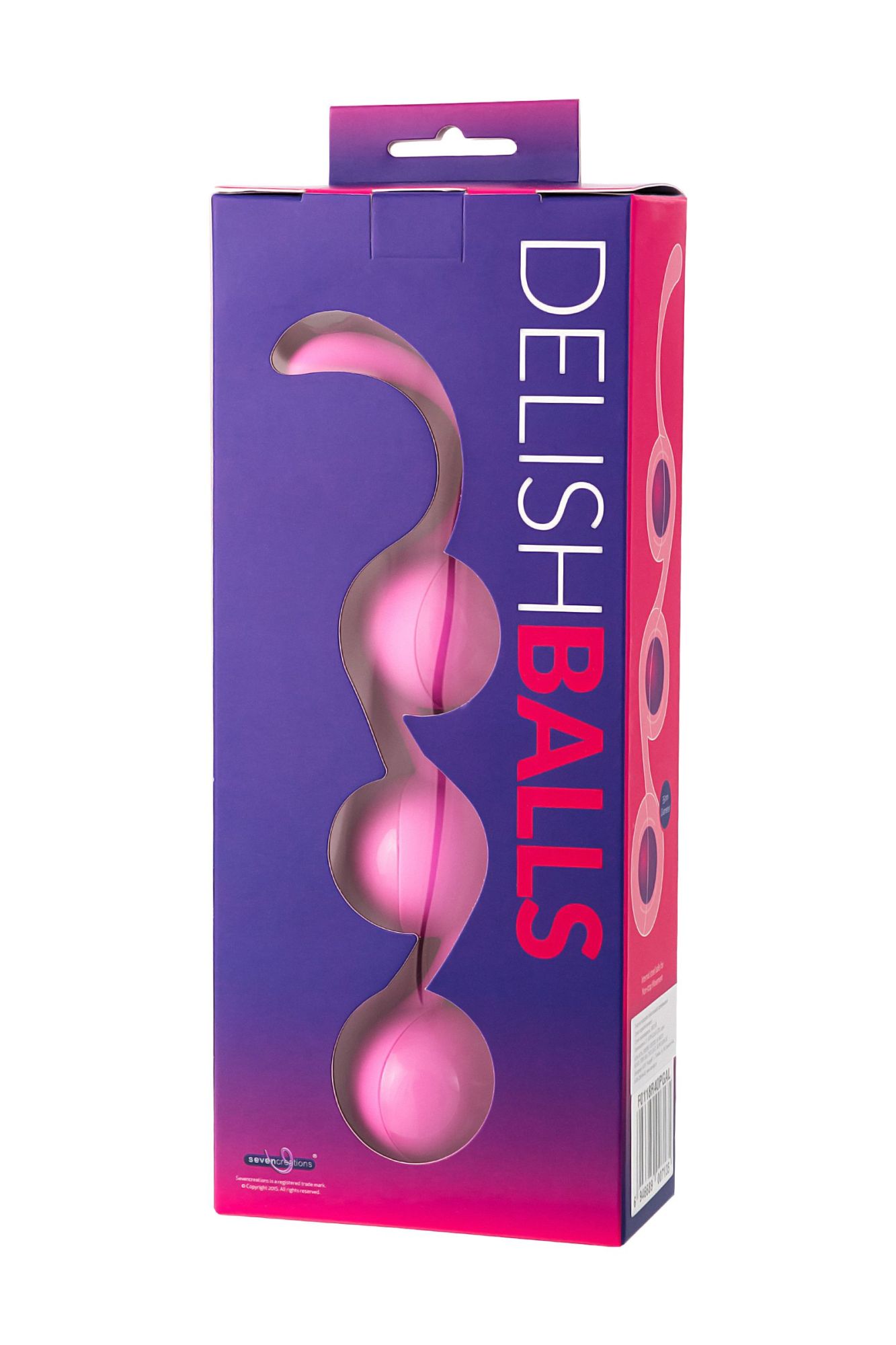 вагинальные шарики seven creations, силикон, розовые, ø 3,5 см в России