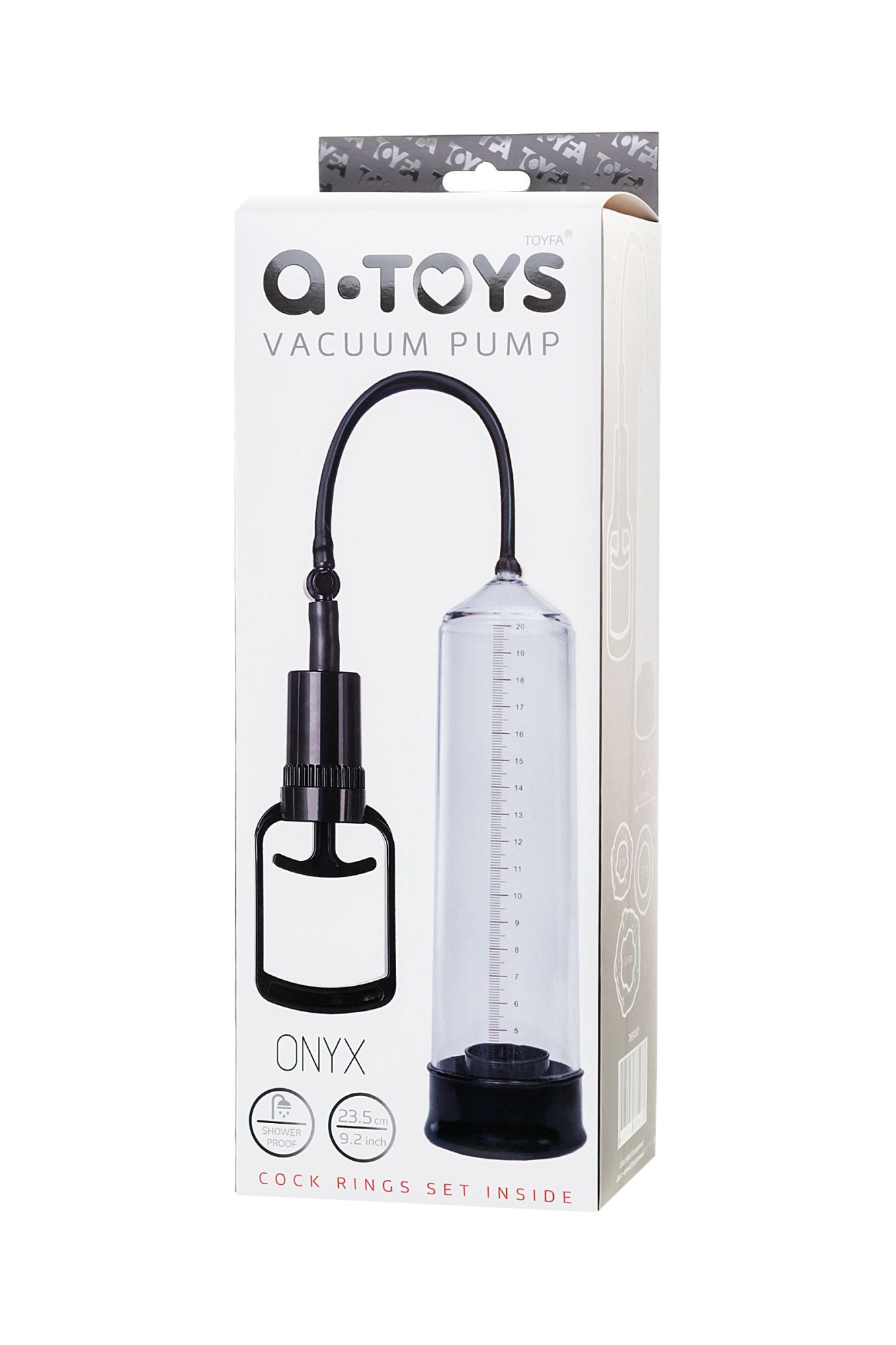 помпа для пениса toyfa a-toys, pvc, чёрный в России