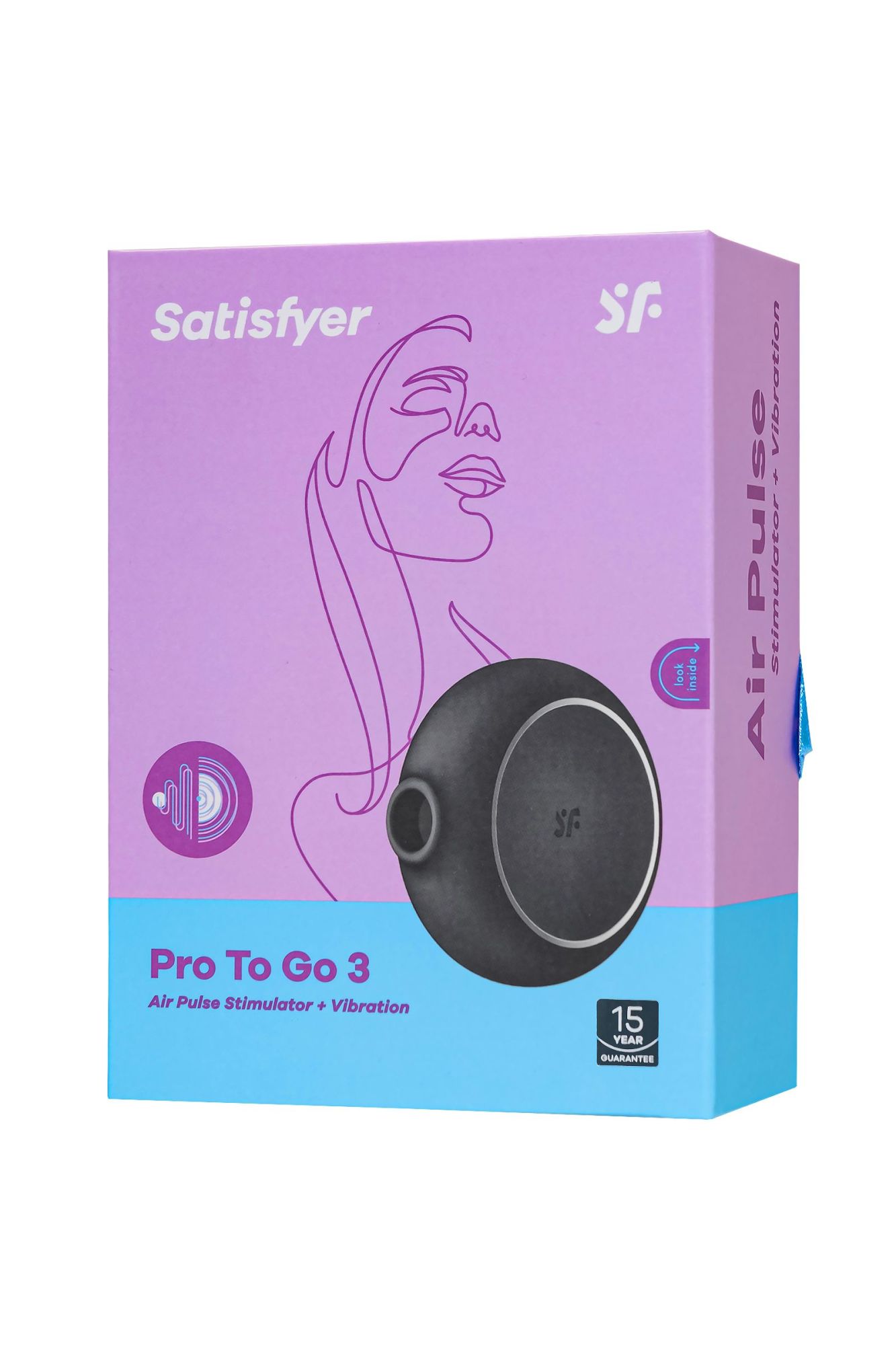 вакуумный стимулятор клитора satisfyer pro to go 3, черный в России