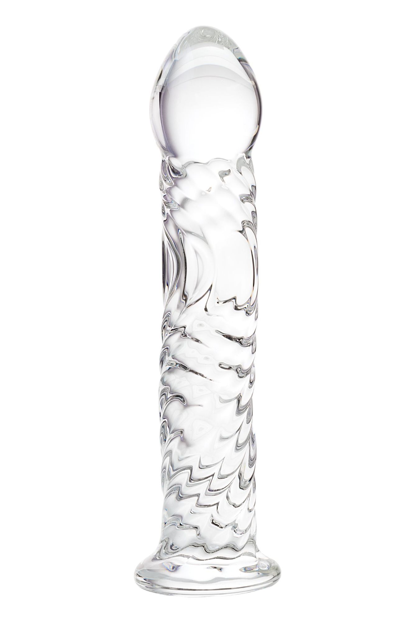 нереалистичный фаллоимитатор sexus glass, стекло, прозрачный, 16,5 см в России
