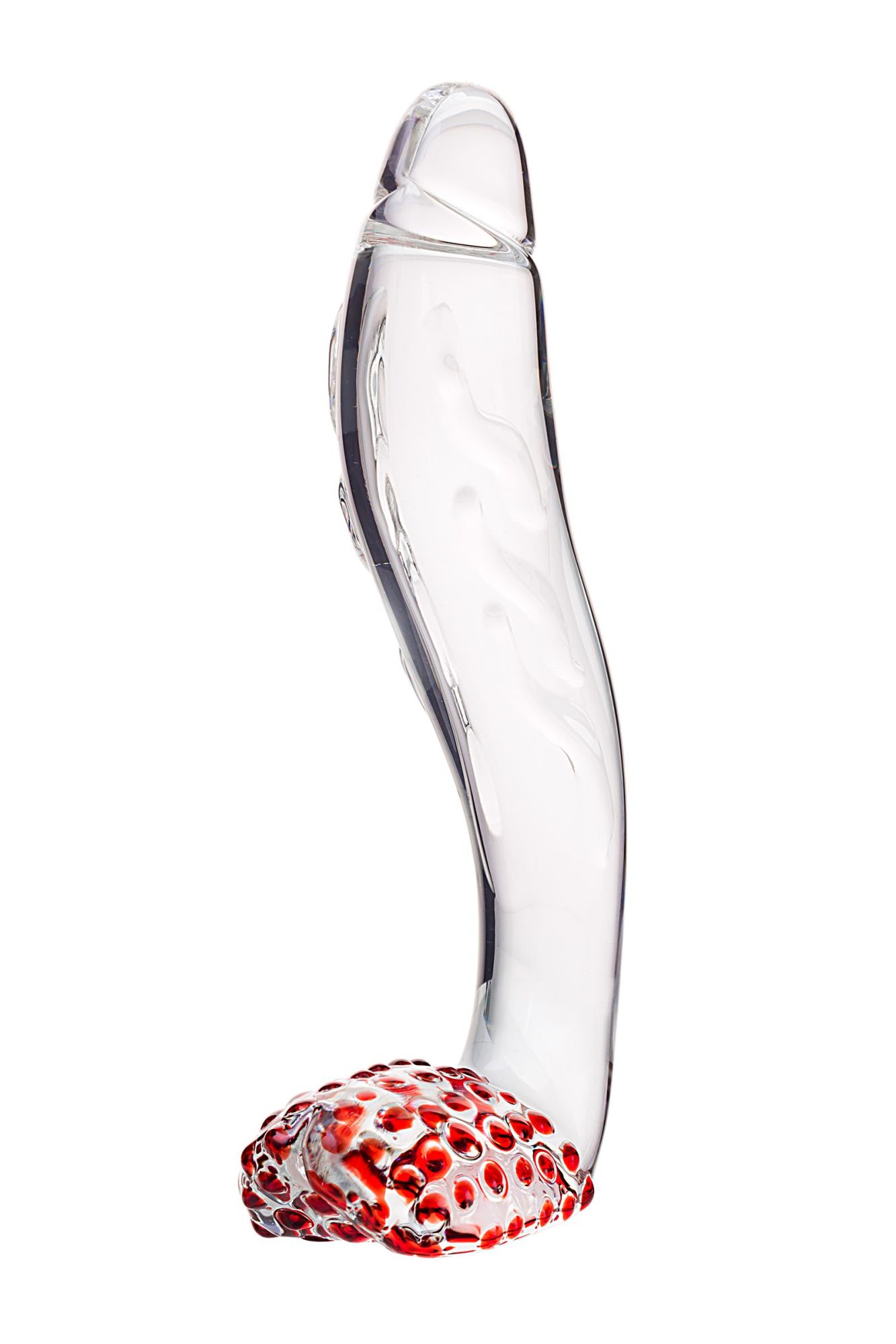нереалистичный фаллоимитатор sexus glass, стекло, прозрачный, 17,5 см в России