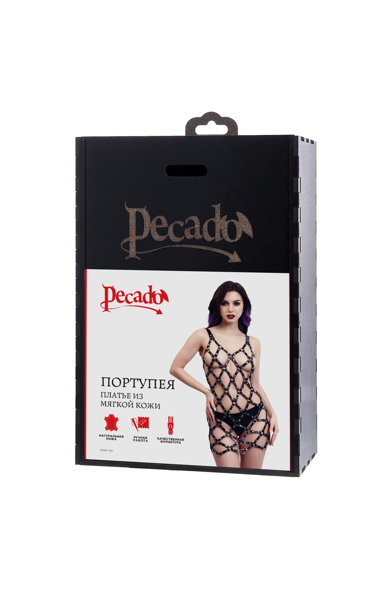 Эротическое портупея-платье pecado bdsm, из мягкой кожи, натуральная кожа, черный в России