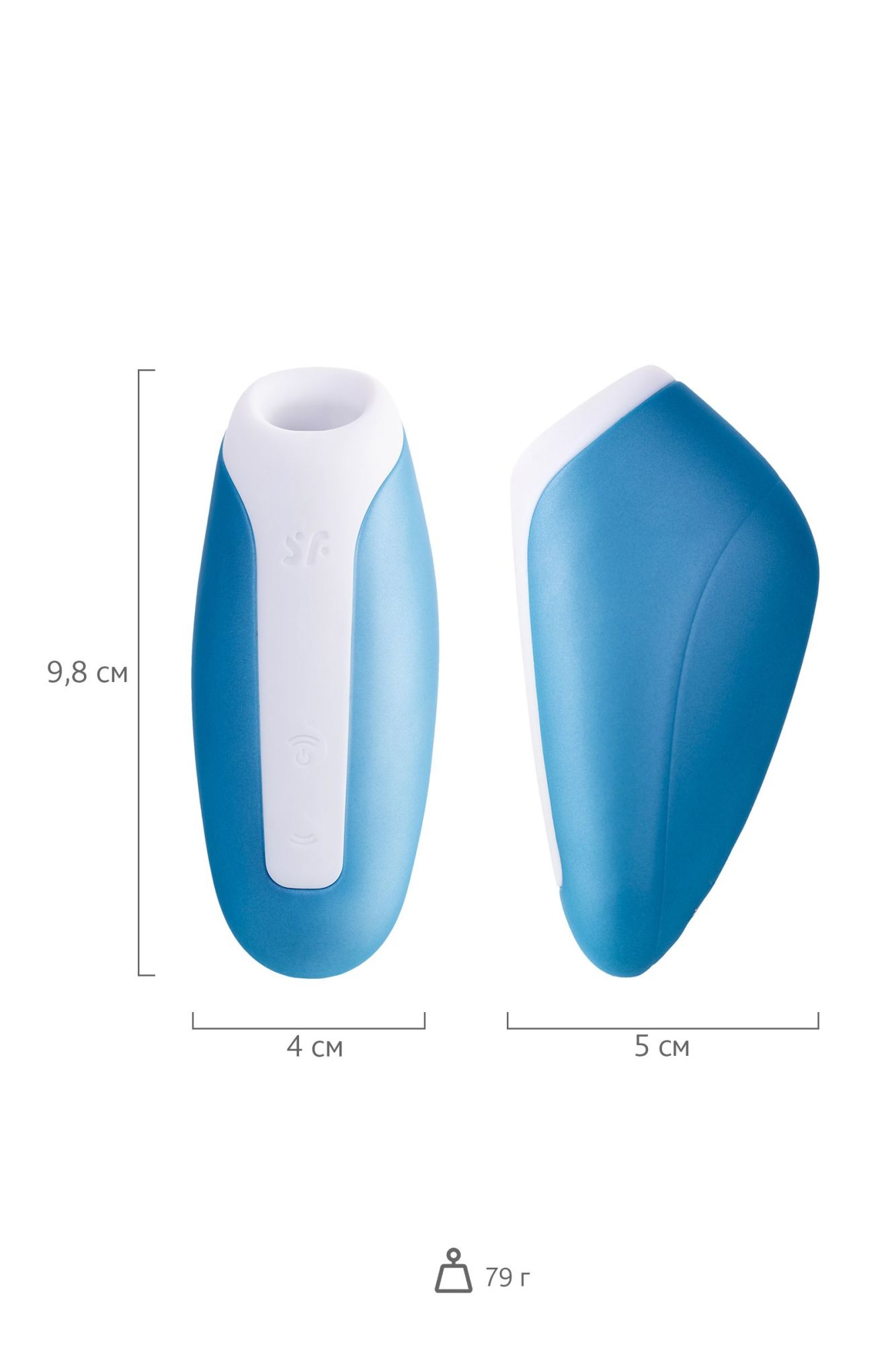 вакуум-волновой бесконтактный стимулятор клитора satisfyer love breeze, силикон, голубой, 9,5 см. в России