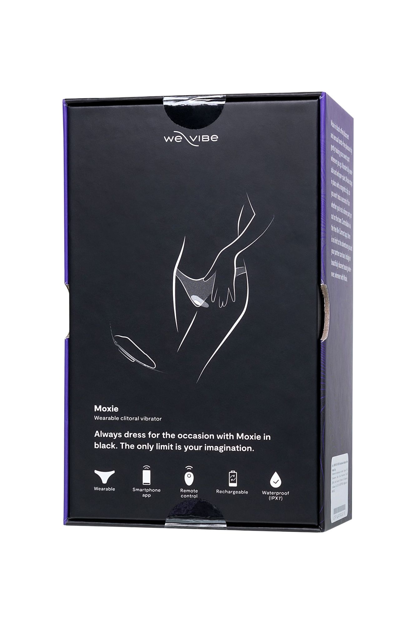 клиторальный стимулятор we-vibe moxie силикон, черный, 9,2 см в России