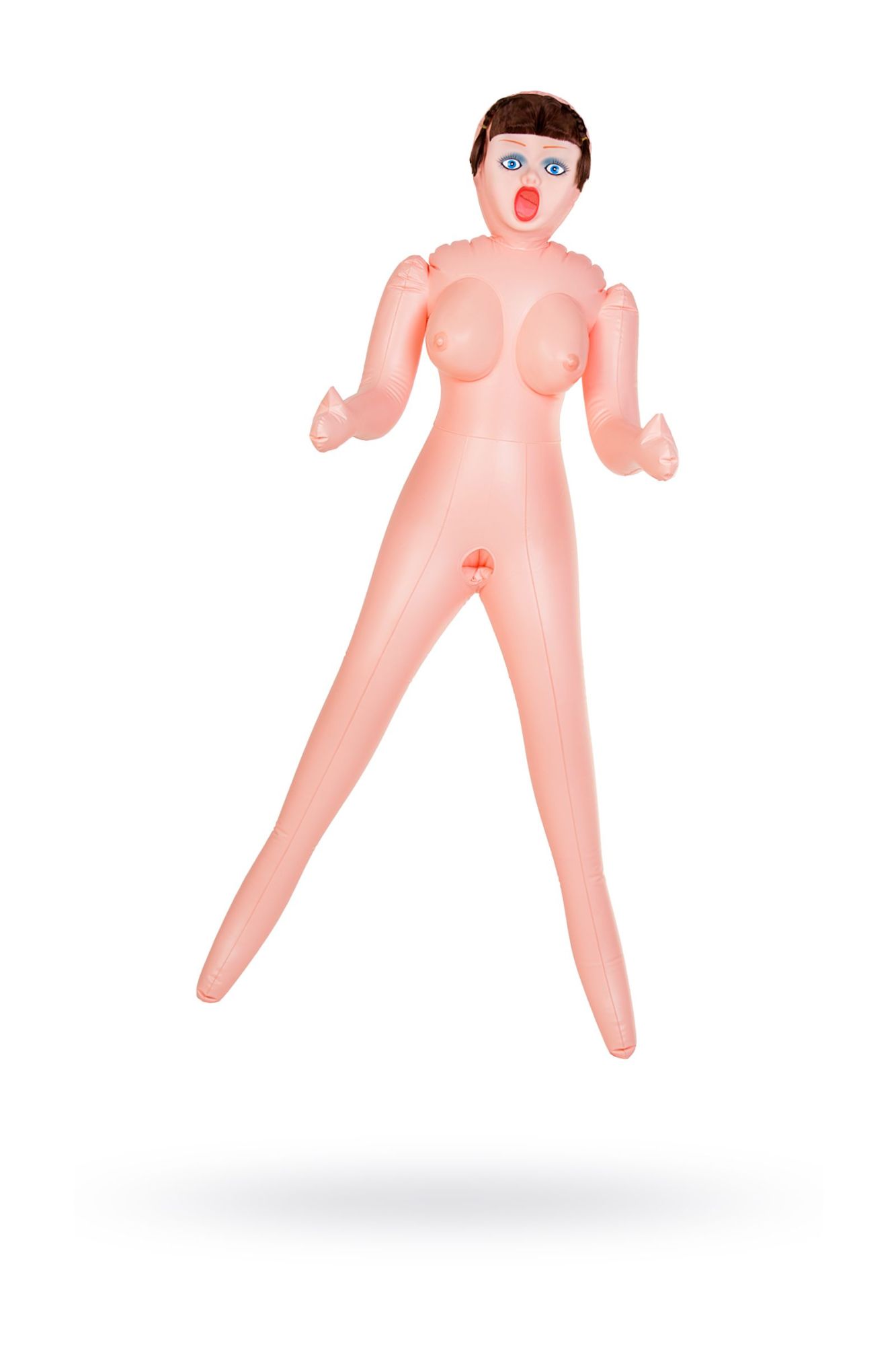 кукла надувная dolls-x by toyfa grace, шатенка, с тремя отверситями, кибер вставка: вагина-анус в России
