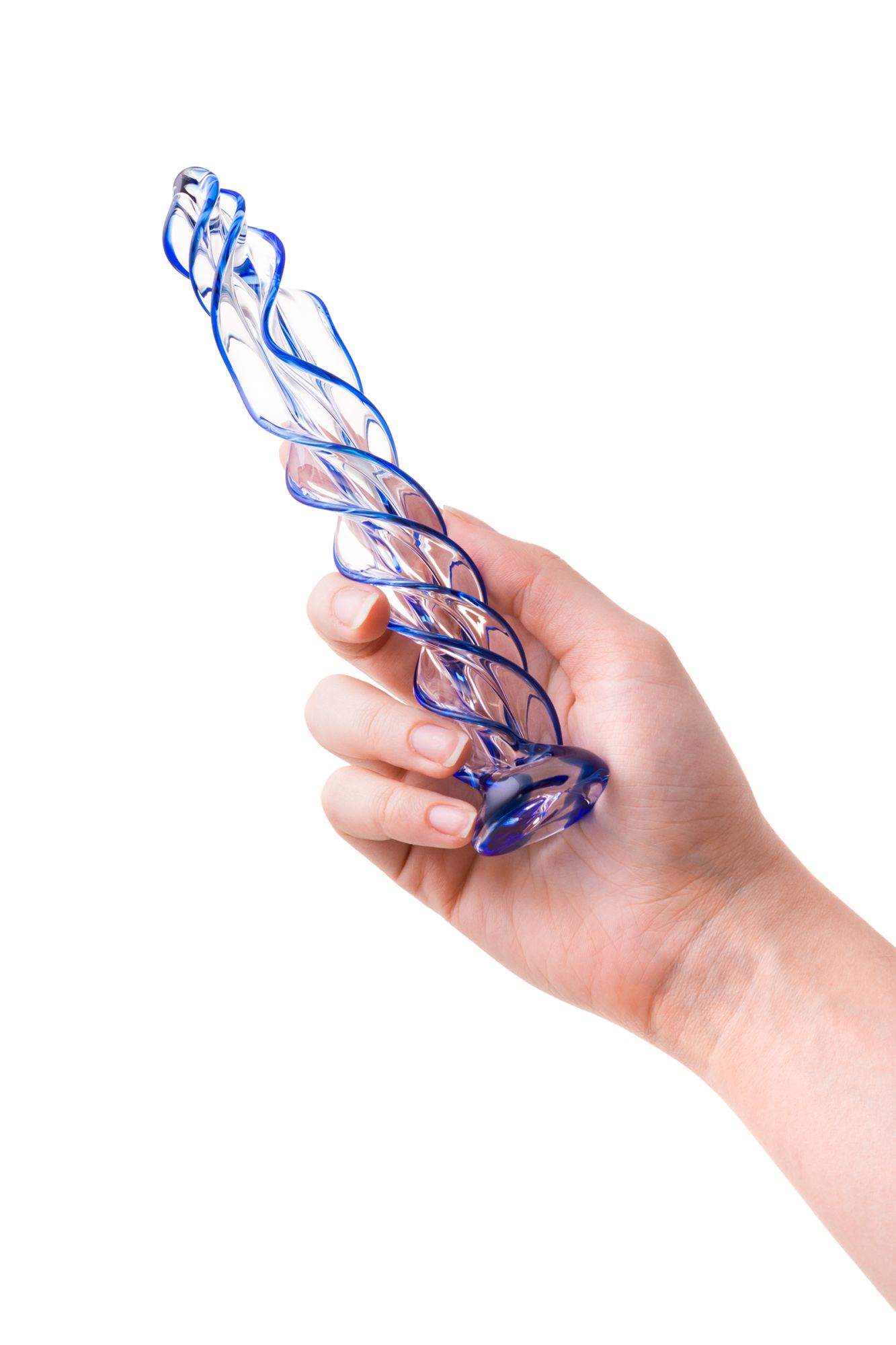 нереалистичный фаллоимитатор sexus glass, стекло, прозрачный, 18,5 см в России