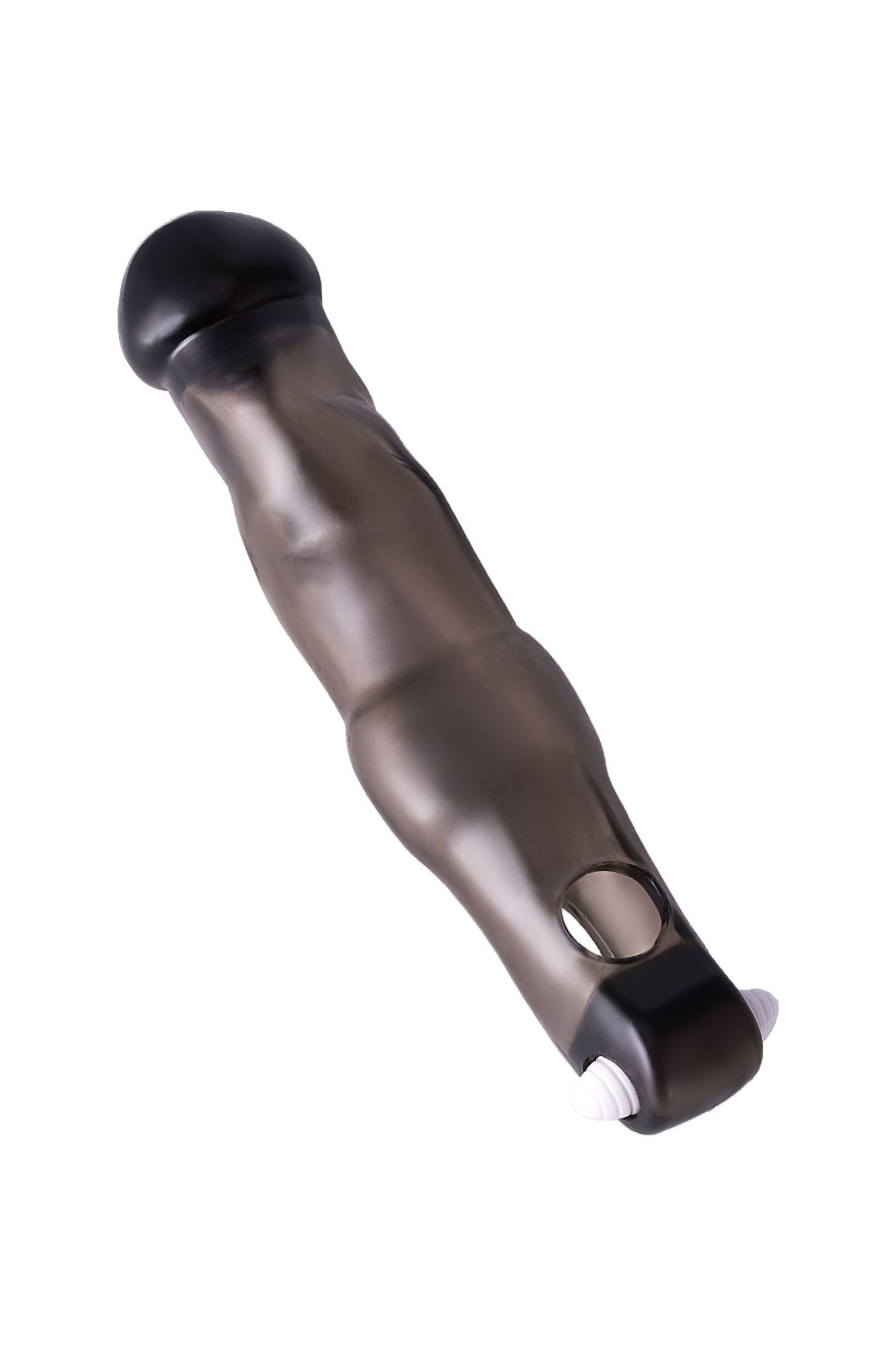 насадка toyfa xlover, для увеличения размера с вибрацией,tpe, черная прозрачная, 19,4 см в России