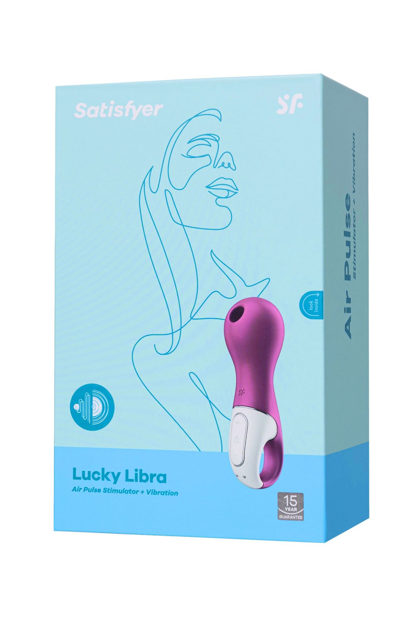 вакуум-волновой бесконтактный стимулятор клитора satisfyer lucky libra, силикон, красный, 15,7 см в России