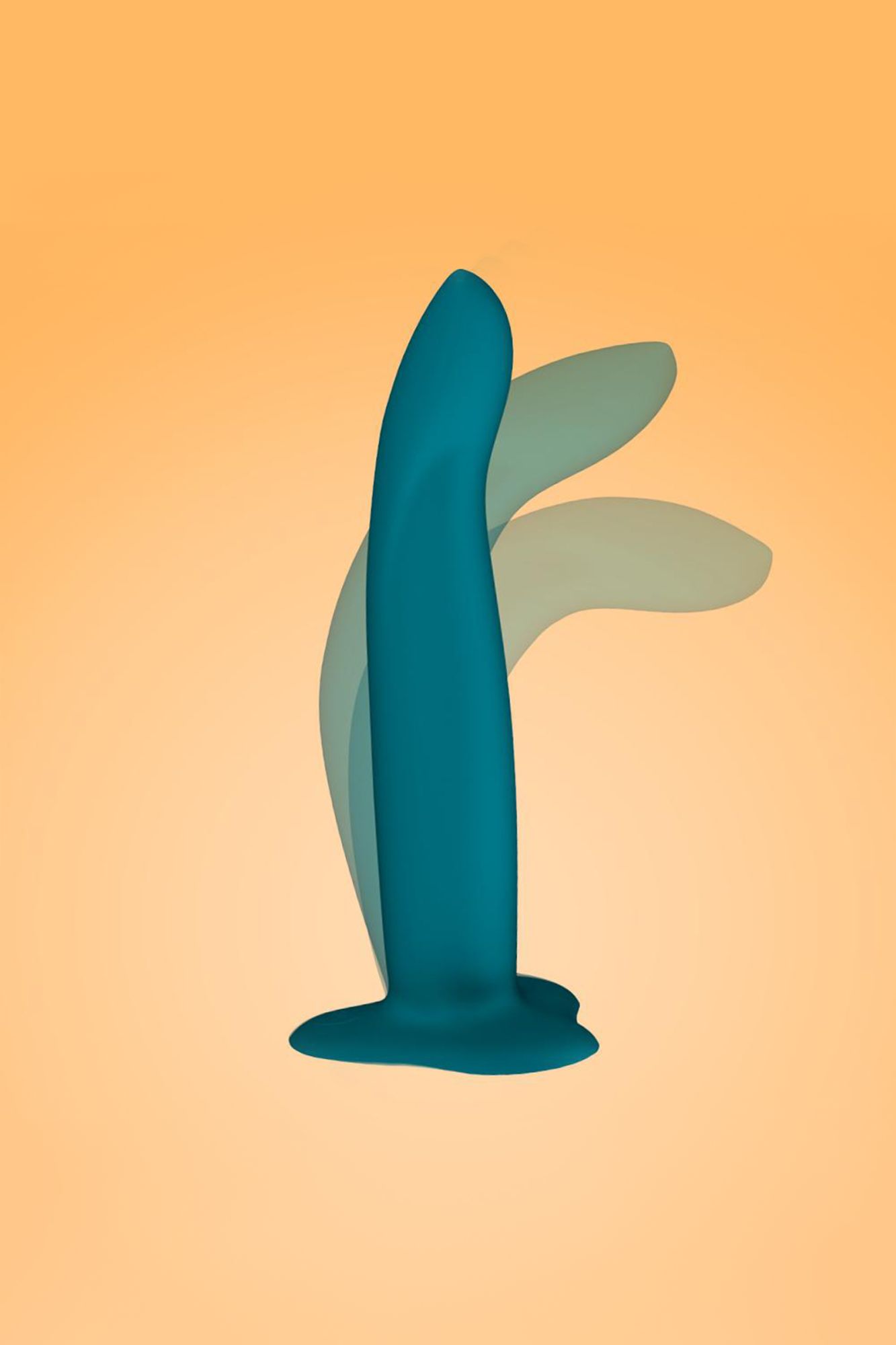 фаллоимитатор fun factory limba flex m, силикон, сине-зелёный, 19 см в России