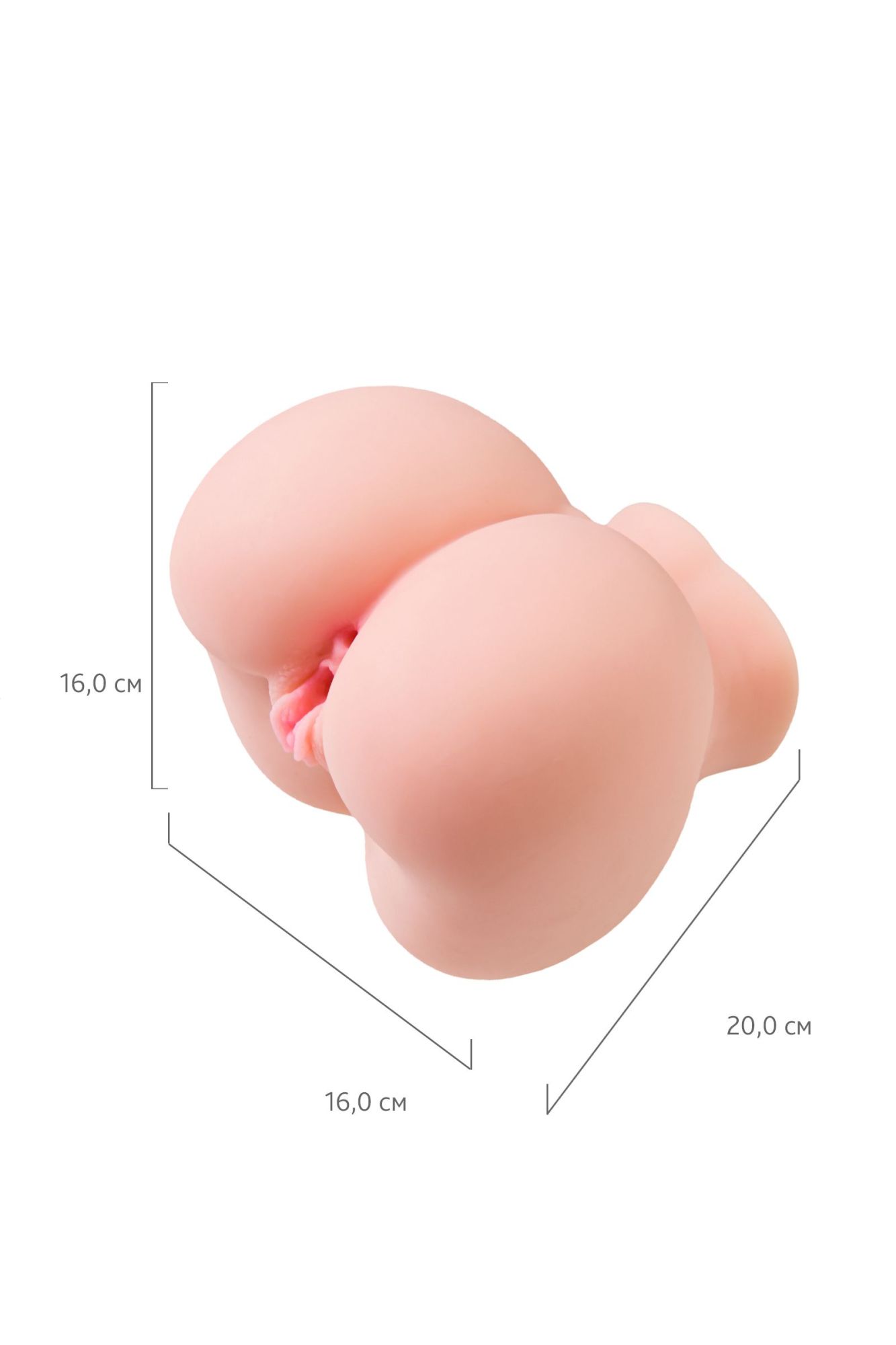 мастурбатор реалистичный juicy pussy giovanna, tpe, телесный, 20 см в России