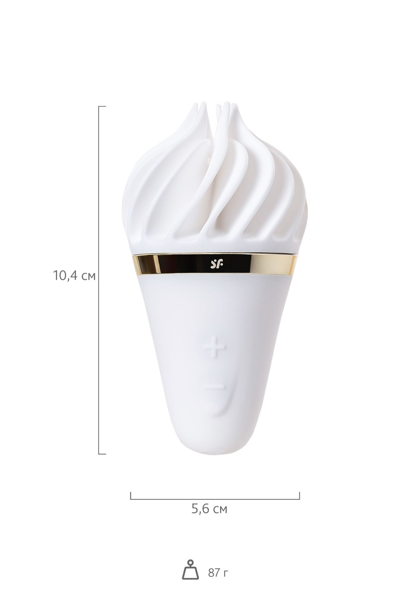 вибромассажер satisfyer layons sweet treat, силикон, белый, 10,4 см. в России
