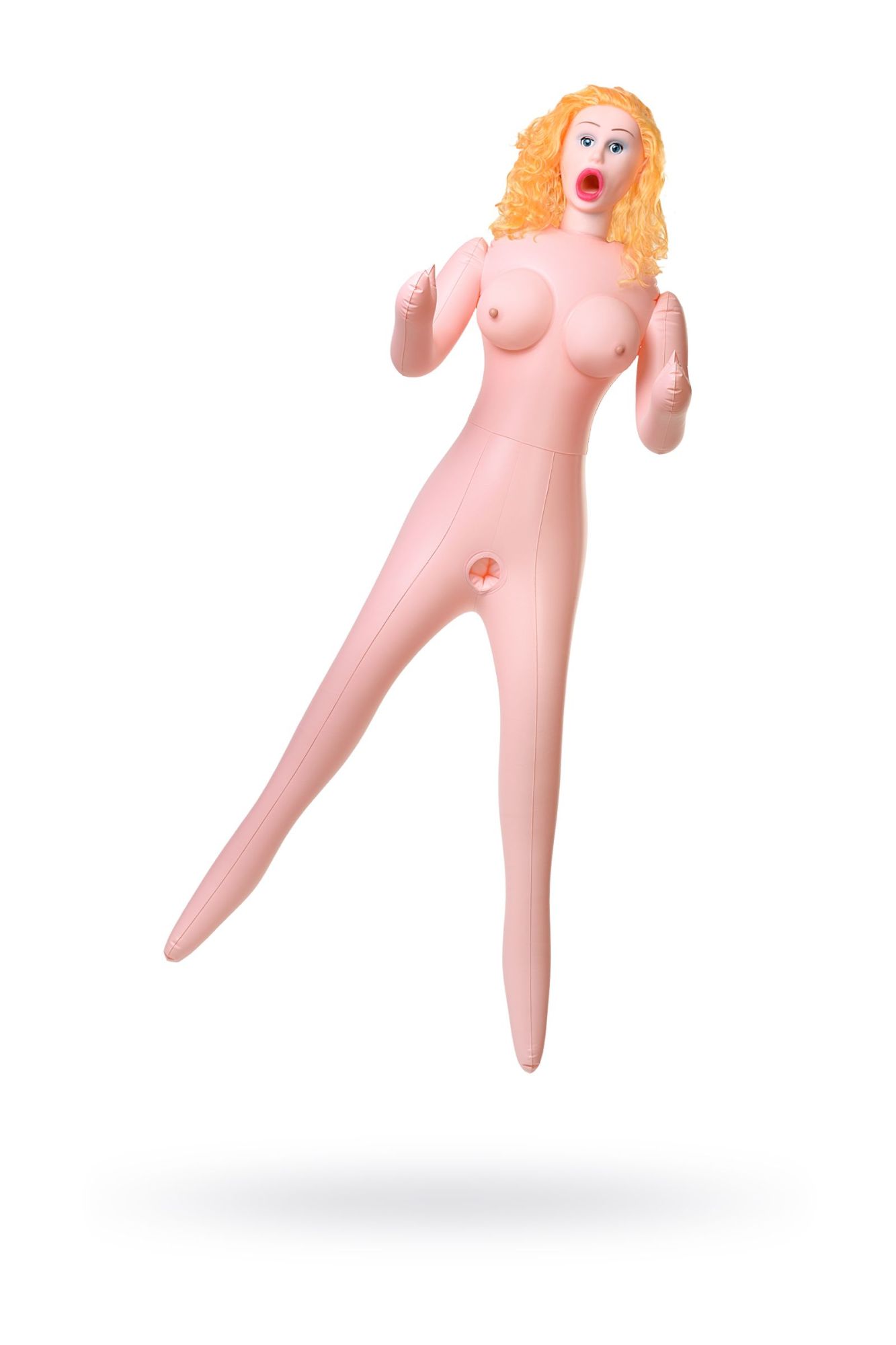 кукла надувная dolls-x by toyfa celine с реалистичной головой, блондинка, с тремя отверстиями в России