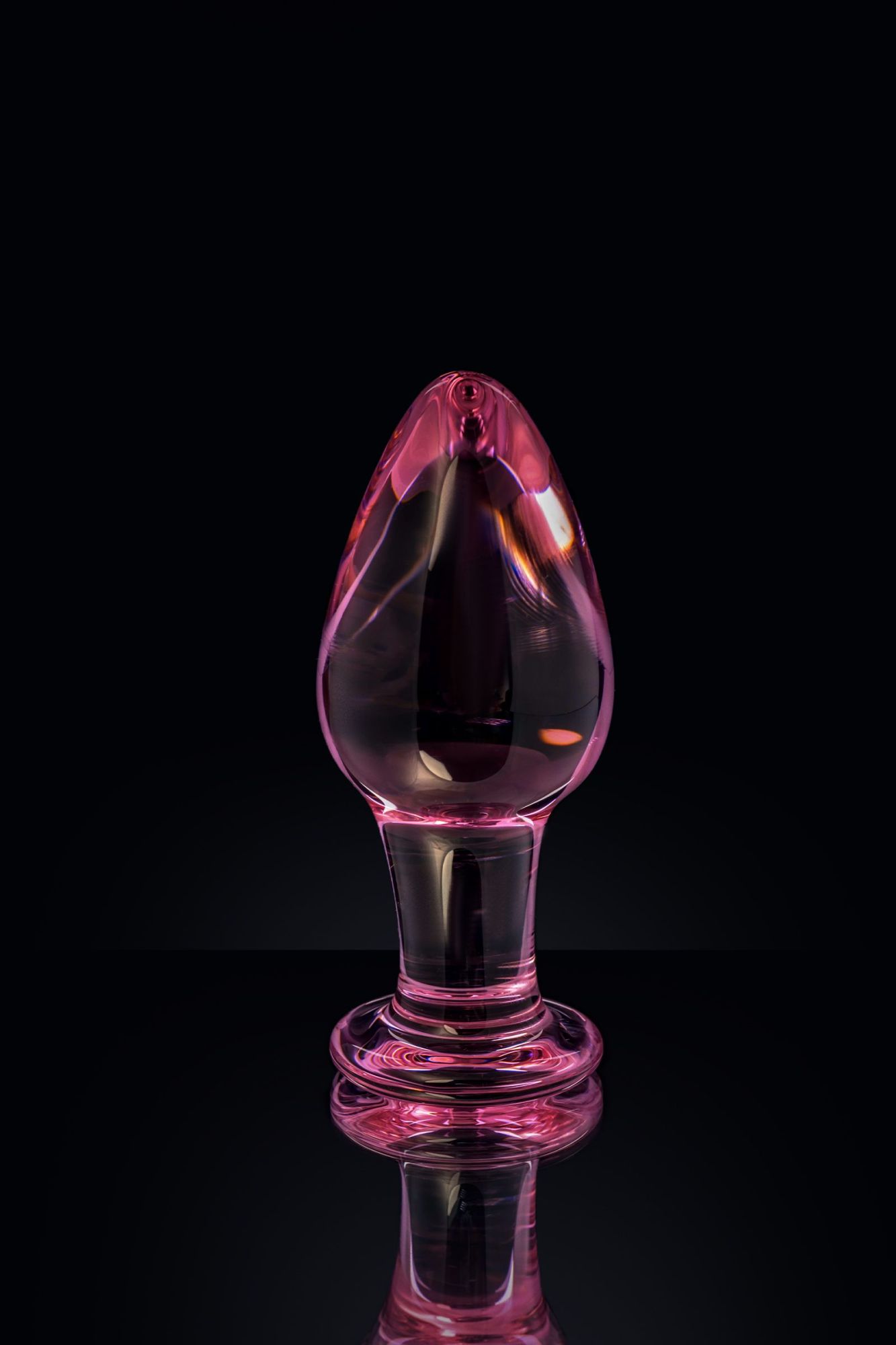 анальная втулка sexus glass, стекло, розовая, 10 см, ø 4 см в России