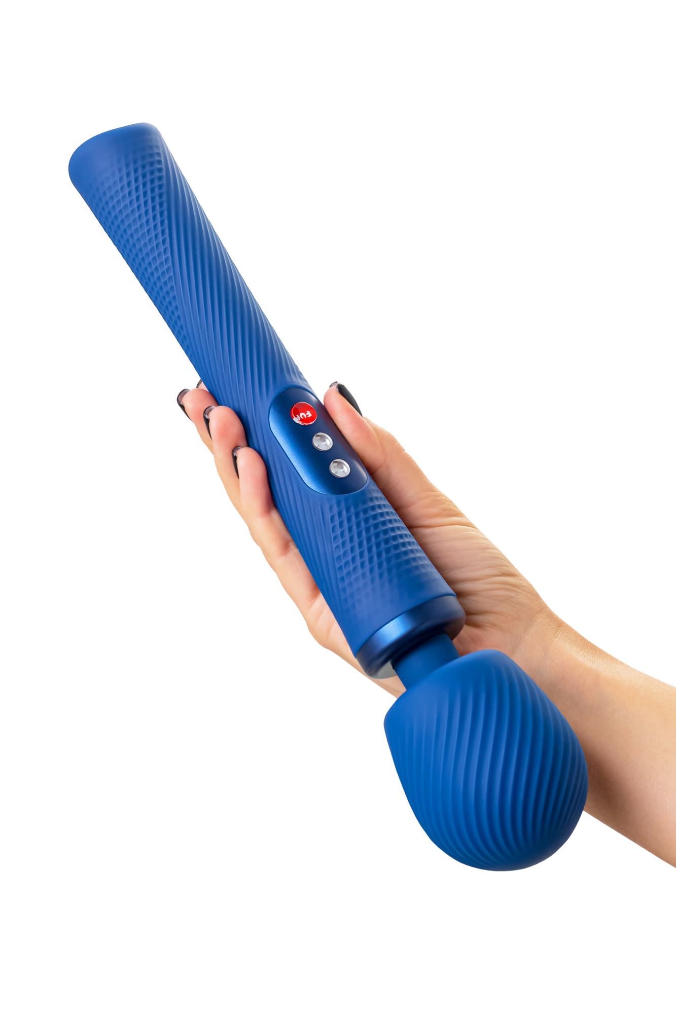 вибромассажер fun factory vim vibrating wand, силикон, синий, 31,3 см в России
