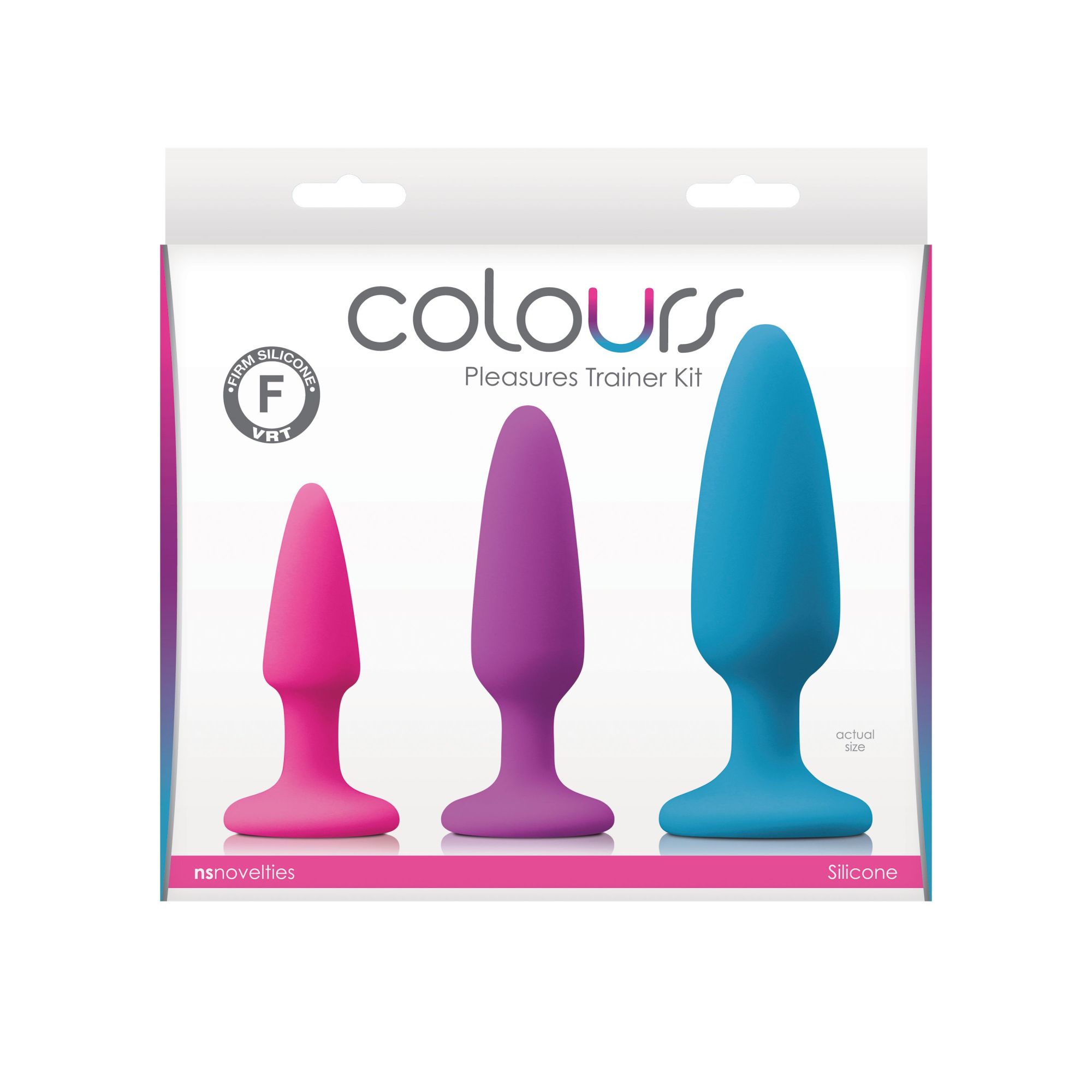 набор из трех анальных пробок colours pleasures trainer kit в России