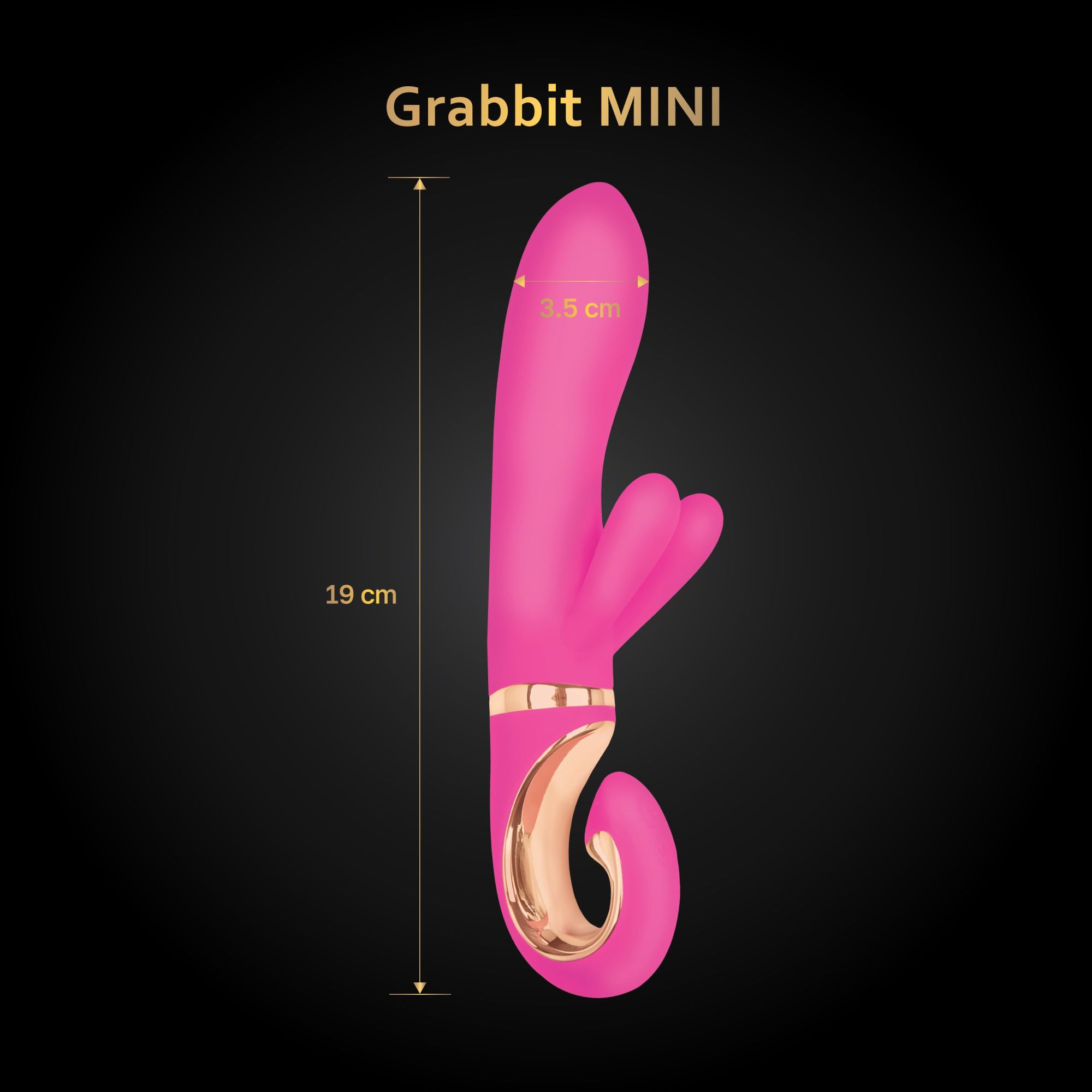 вибромассажер gvibe grabbit mini для клитора и точки g, с тремя моторами, розовый в России