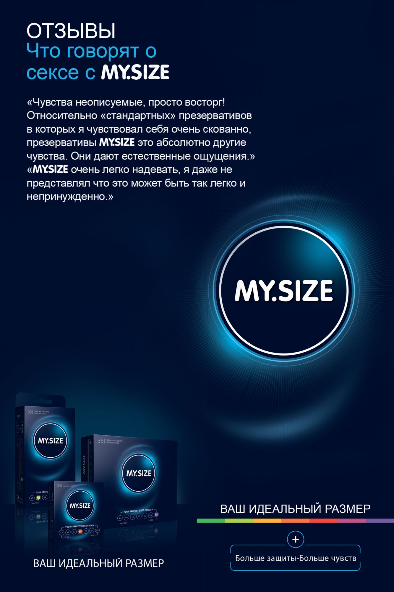 презервативы my.size, латекс, 17,8 см, 5,3 см, 36 шт. в России