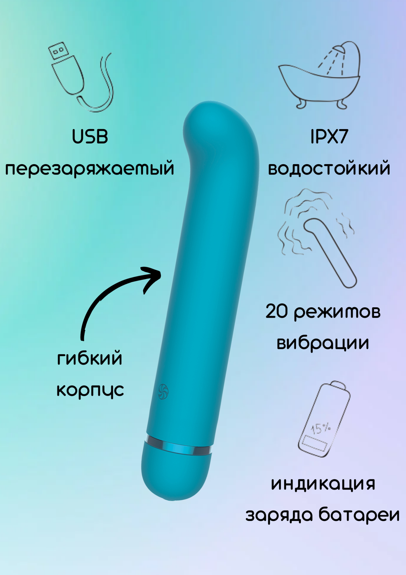 перезаряжаемый вибратор fantasy flamie blue 7912-03lola в России