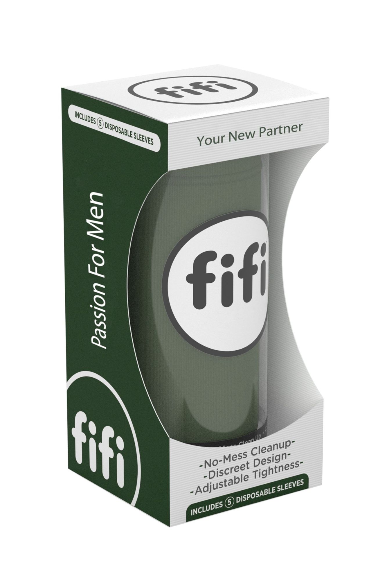 мастурбатор нереалистичный fifi male, текстиль, зелёный в России