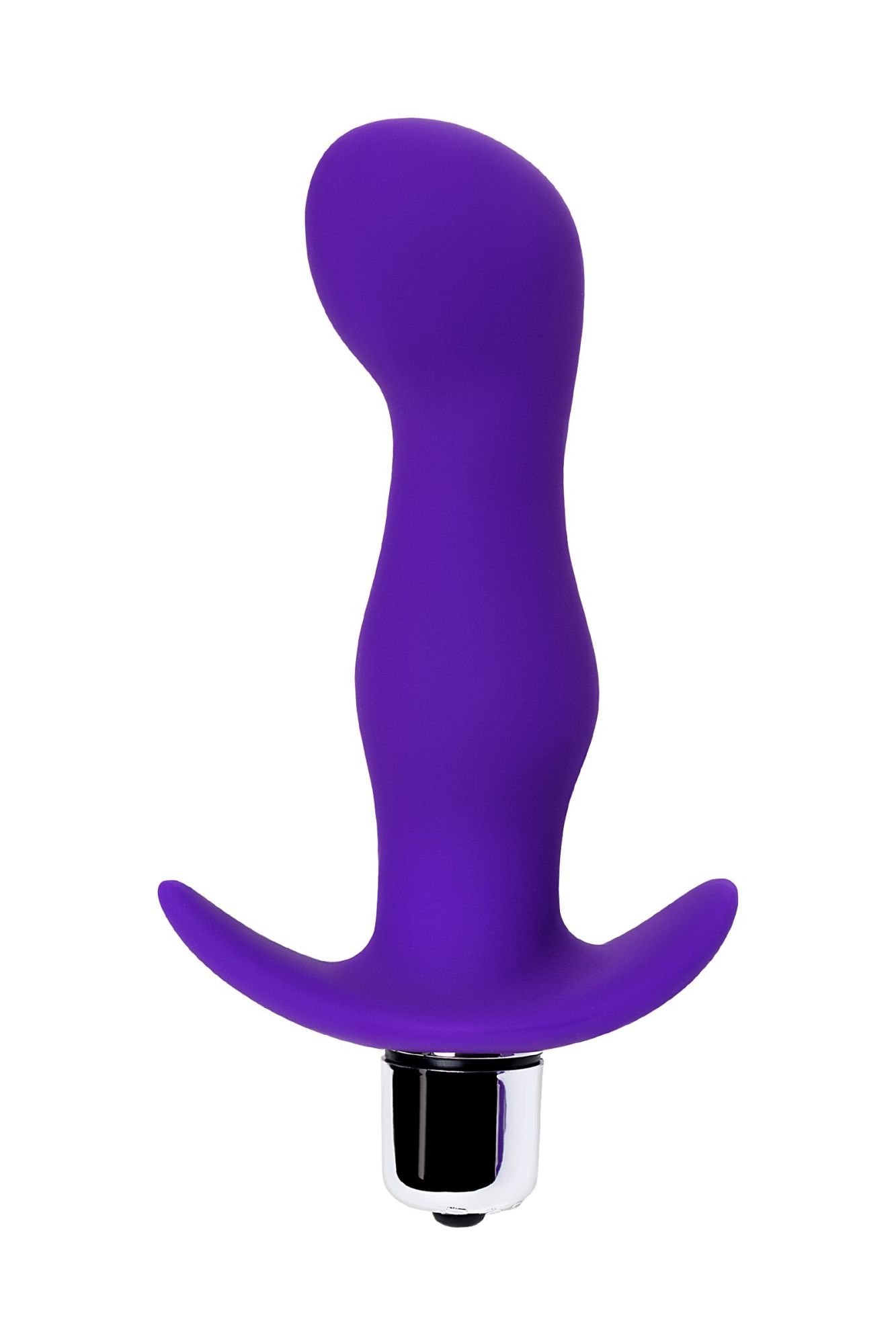 анальная пробка с вибрацией a-toys by toyfa kamet, размер m, силикон, фиолетовая, 12,9 см в России