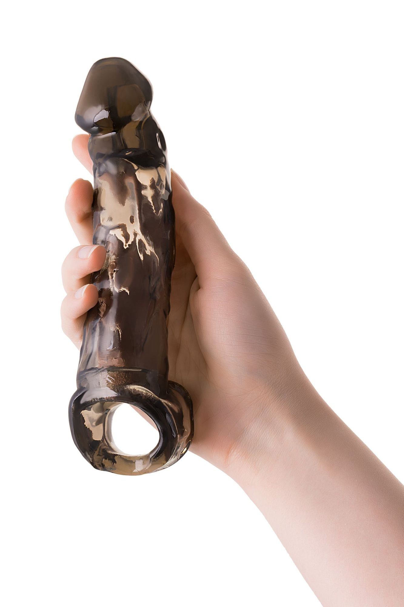 насадка xlover by toyfa, для увеличения размера, tpe, черная, 19.5 см в России