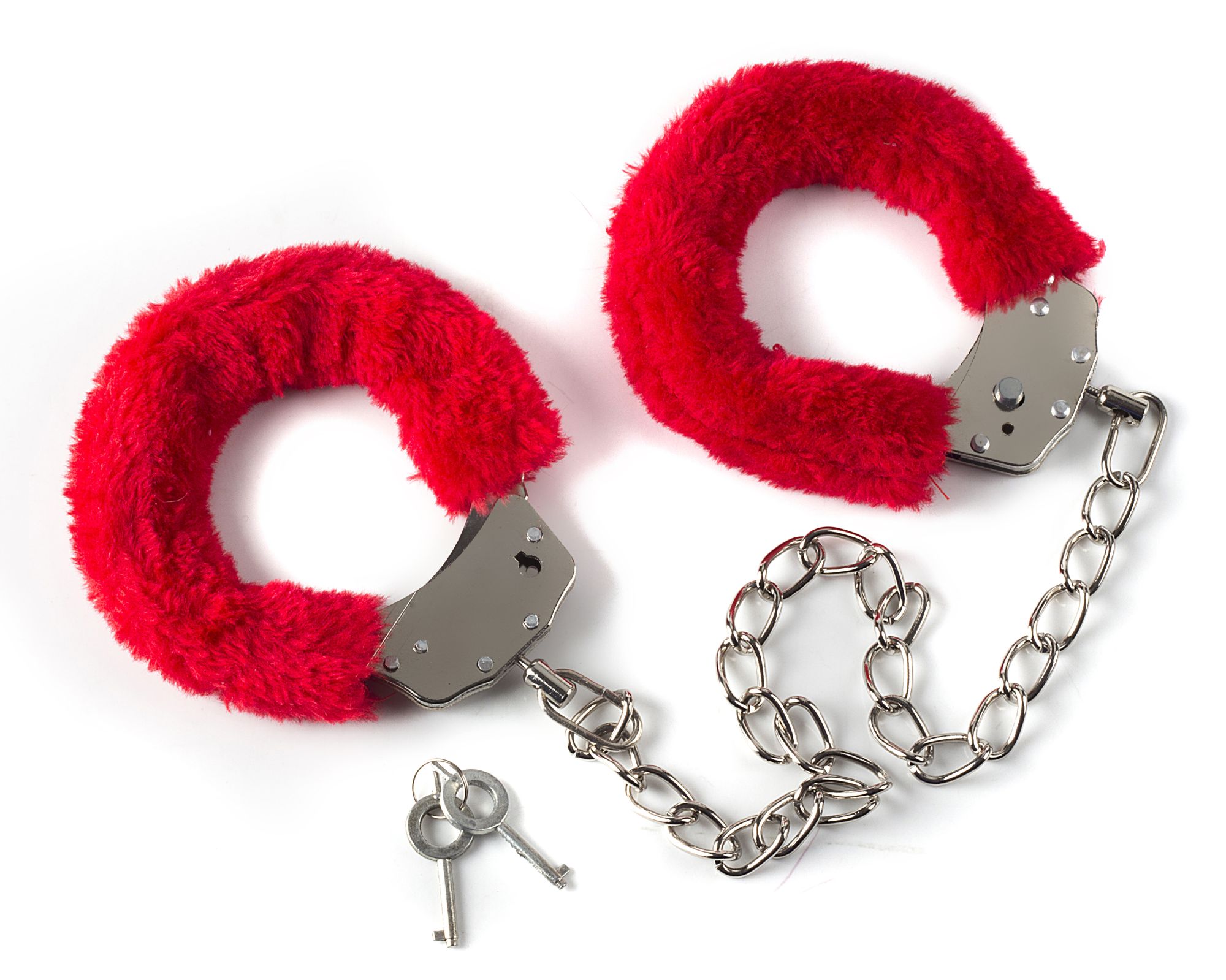 меховые оковы на ноги bondage красные 1020-02lola в России