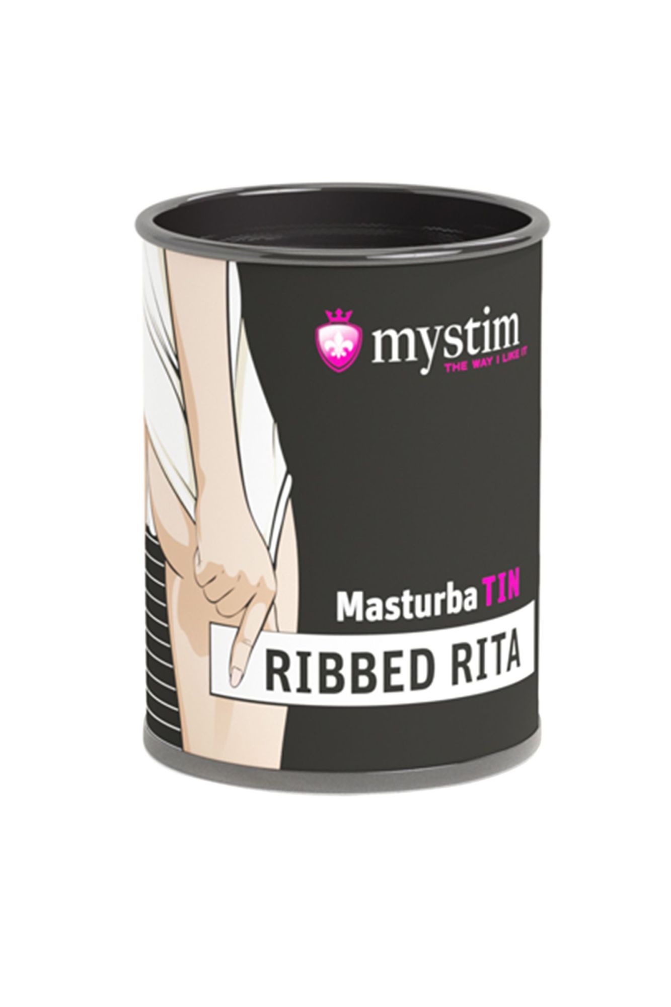мастурбатор mystim masturbatin ribbed ritay, tpe, белый, 4,5 см в России