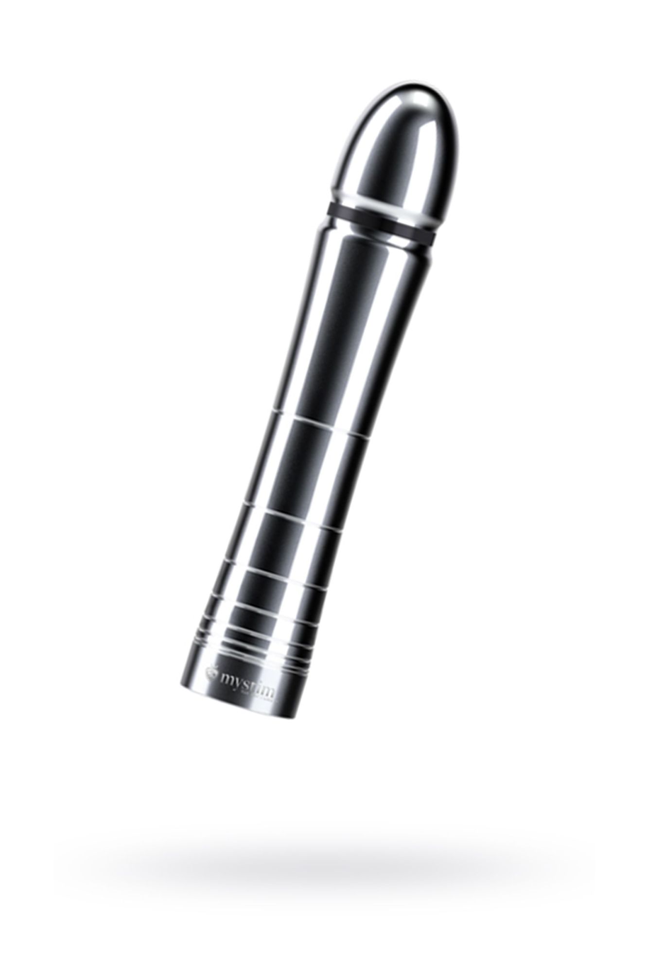 фаллоимитатор mystim glossy glen, электростимуляция, хирургическая сталь, серебряный, 14 см в России