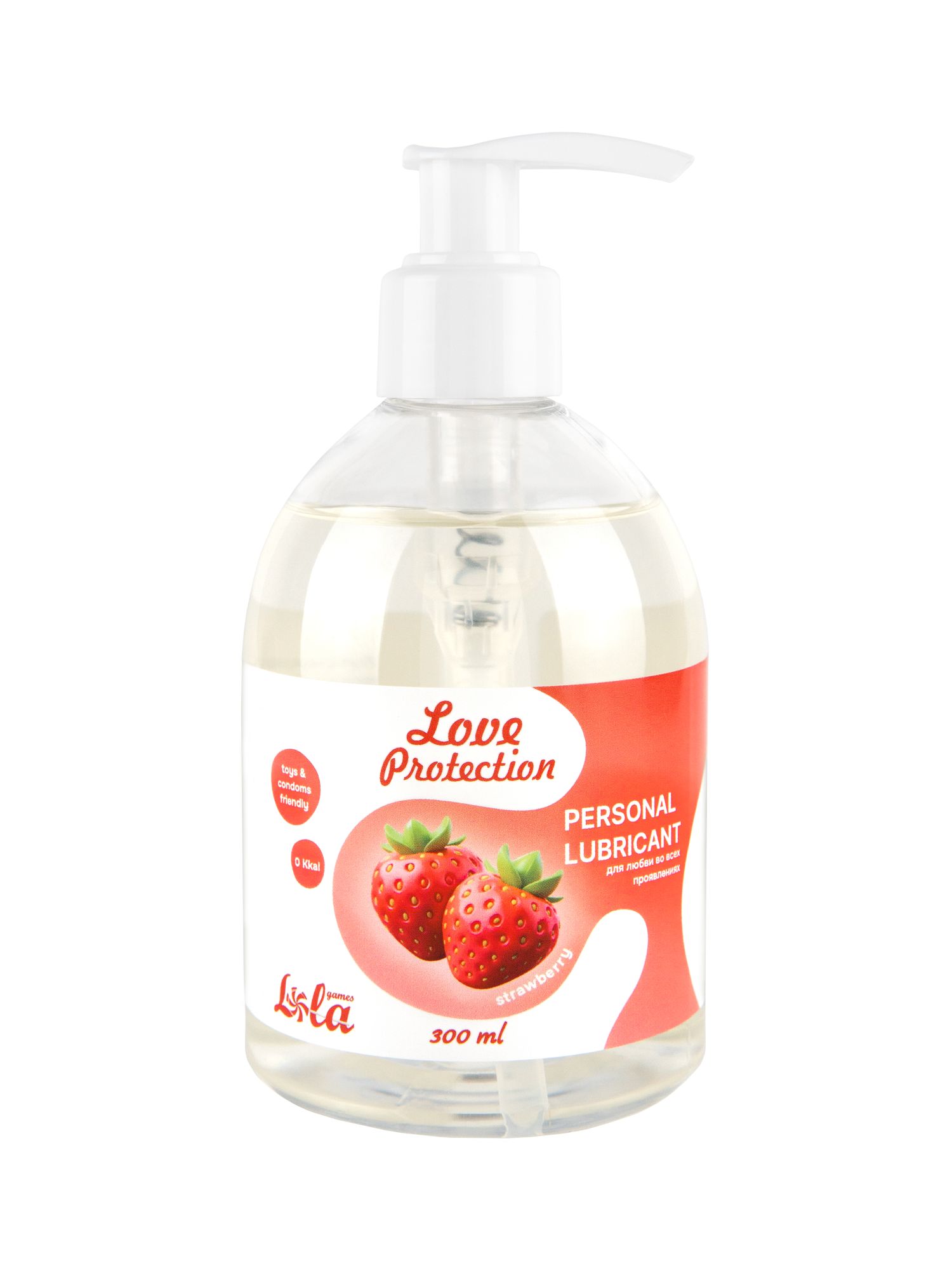 лубрикант на водной основе lola games love protection strawberry 300ml 1831-02lola в России