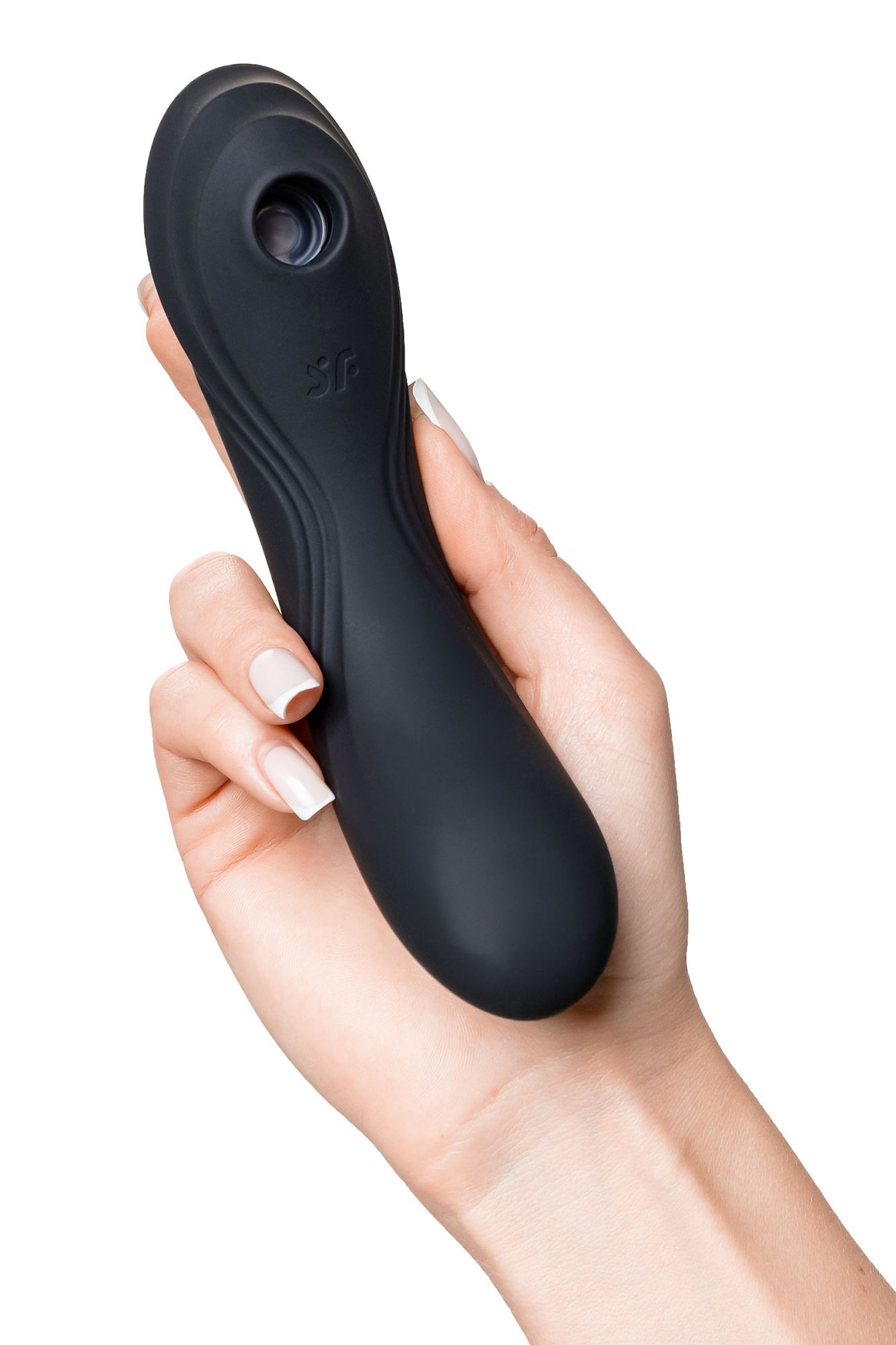 вакуум-волновой бесконтактный стимулятор клитора satisfyer curvy trinity 4, силикон, чёрный, 5,35 см в России