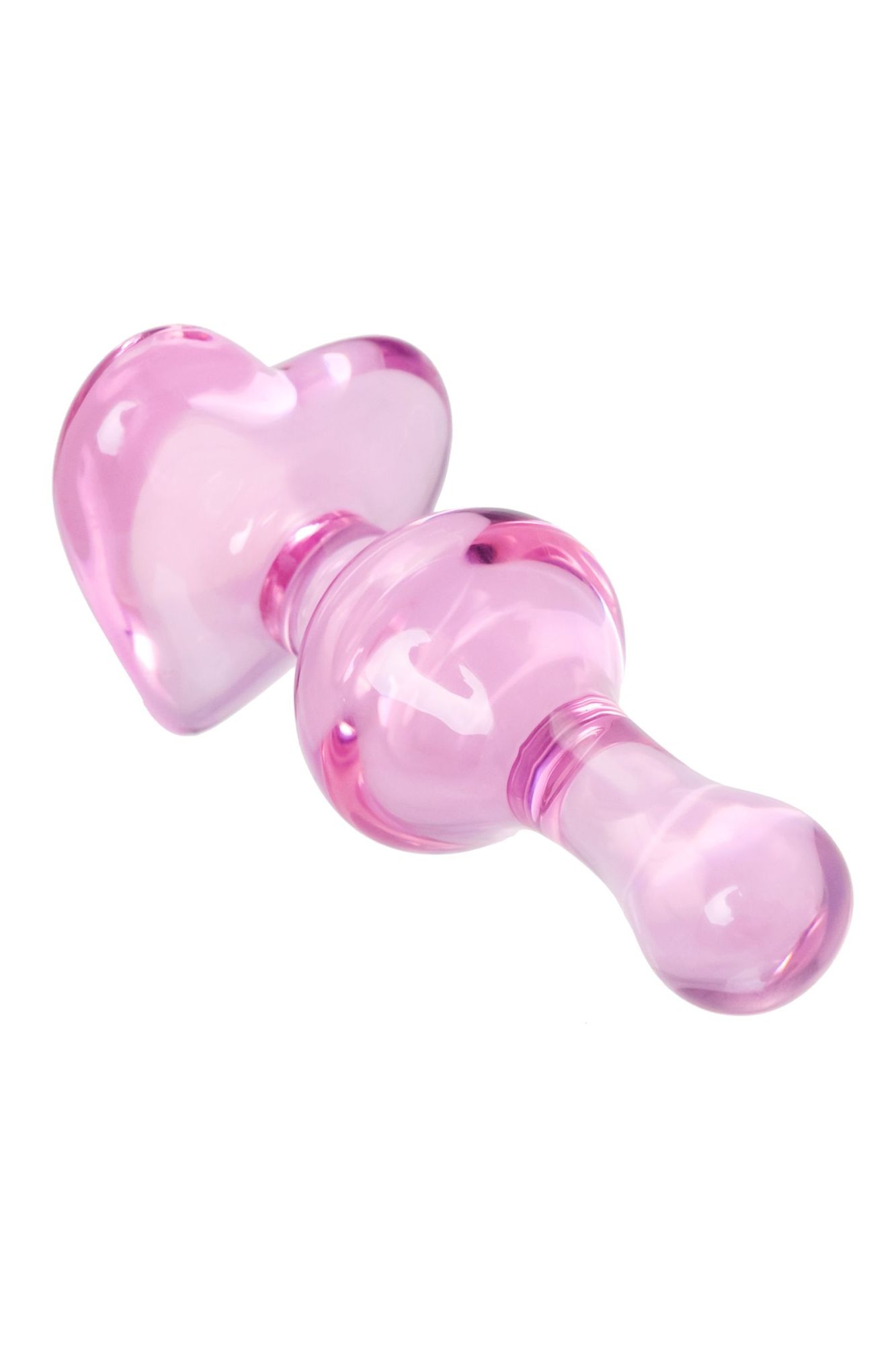 анальная втулка sexus glass, стекло, розовая, 9,8 см в России