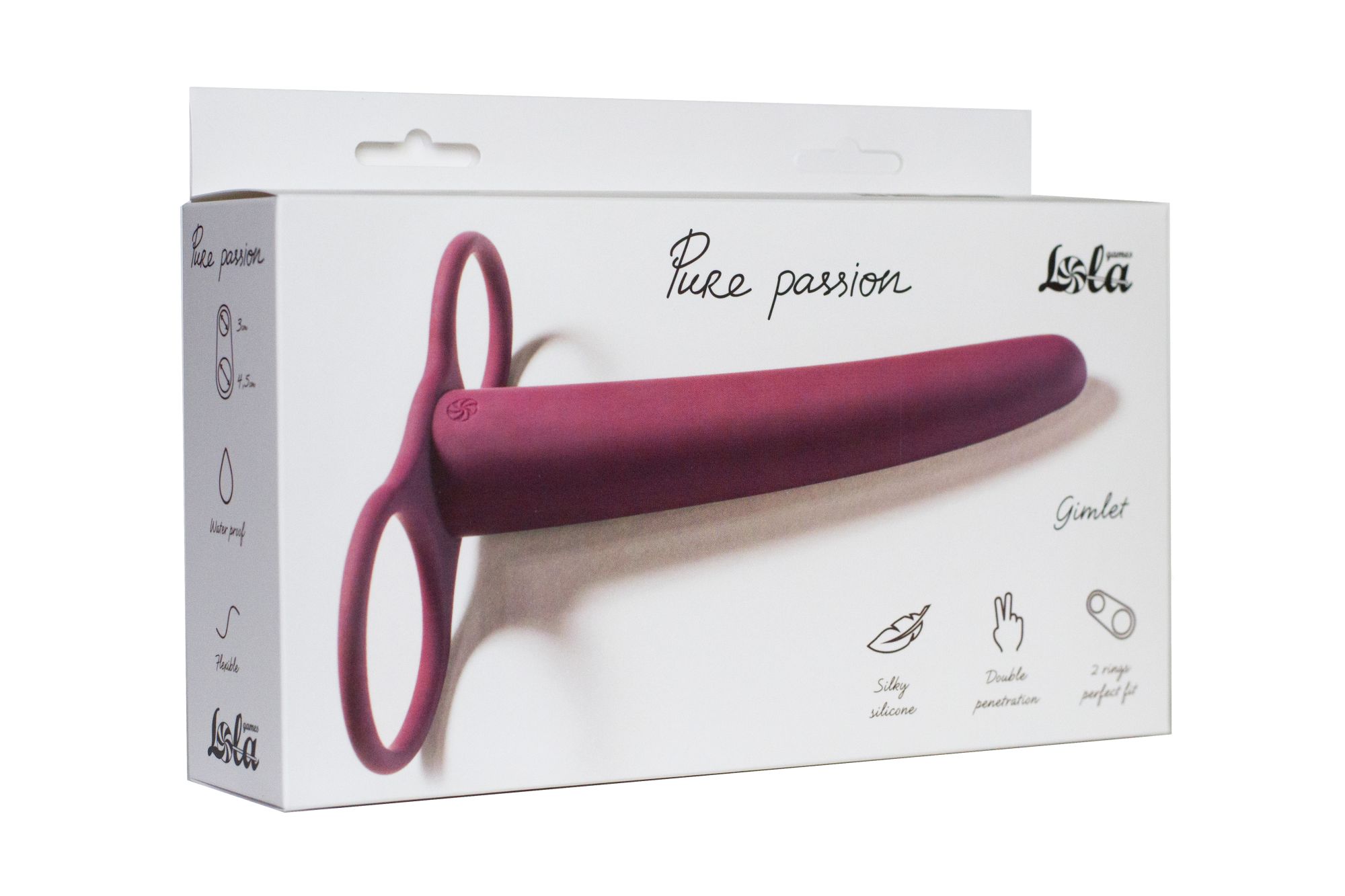насадка для двойного проникновения pure passion gimlet wine red 1200-02lola в России