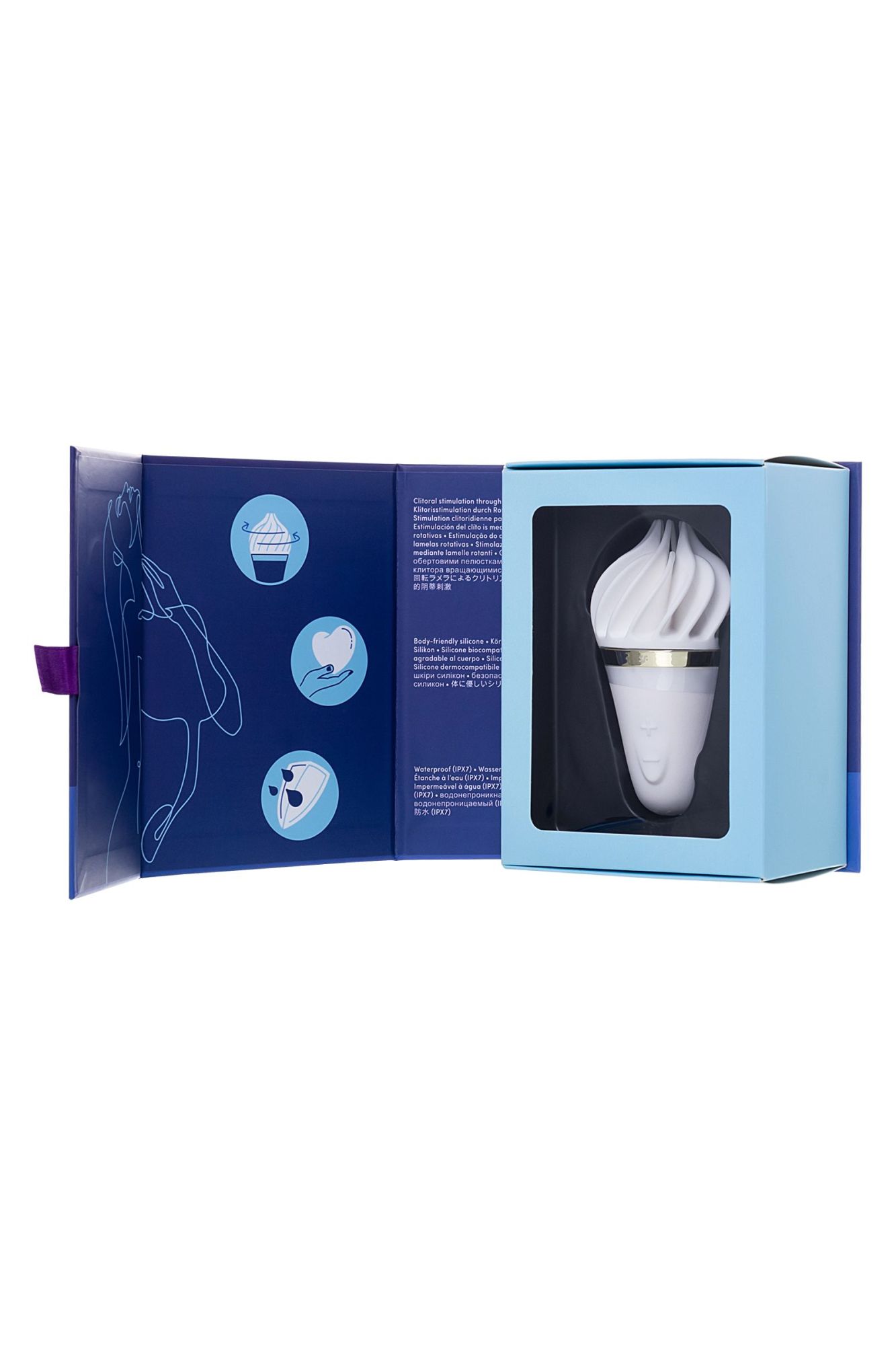 вибромассажер satisfyer layons sweet treat, силикон, белый, 10,4 см. в России