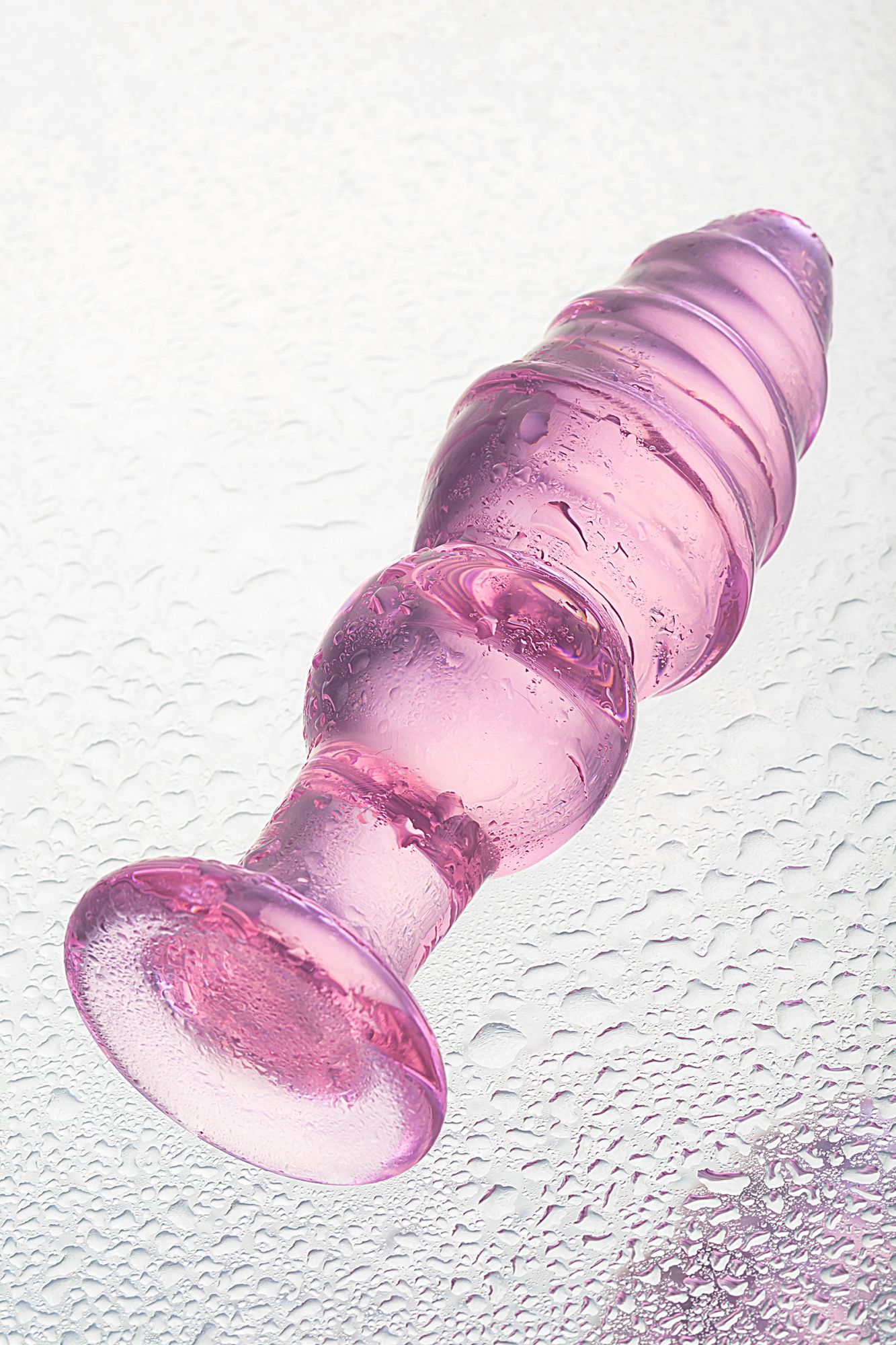 анальная втулка sexus glass, стекло, розовая, 13,5 см, ø 4 см в России