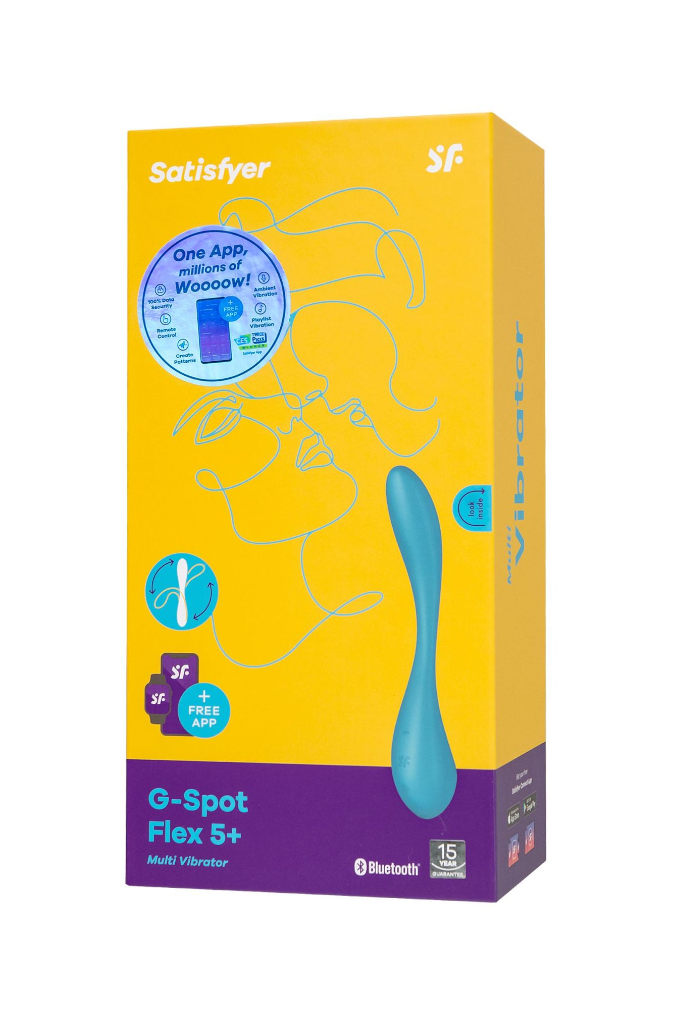 стимулятор точки g satisfyer g-spot flex 5, синий в России