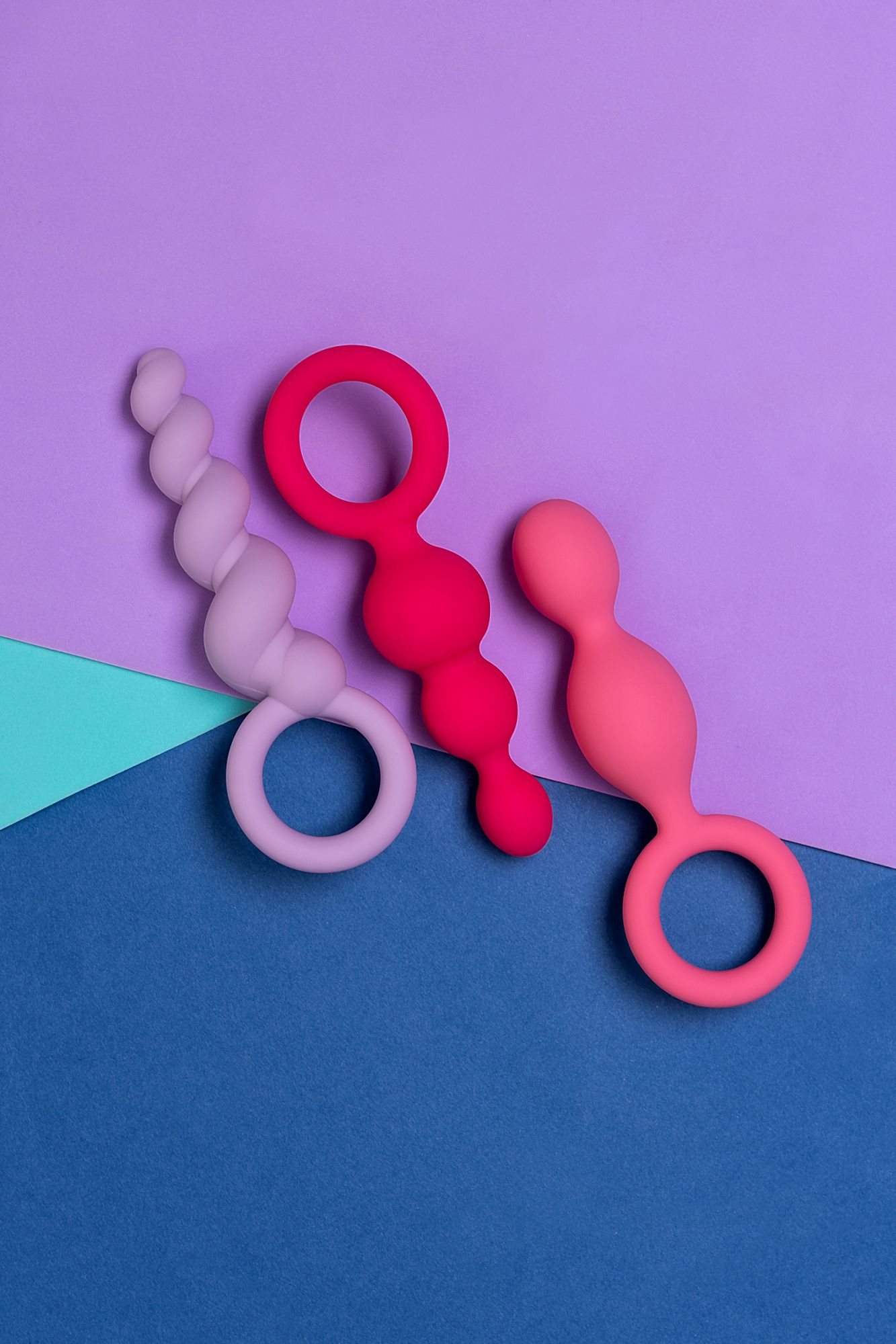 набор анальных плагов satisfyer, силикон, ассорти, 13,5 см. в России