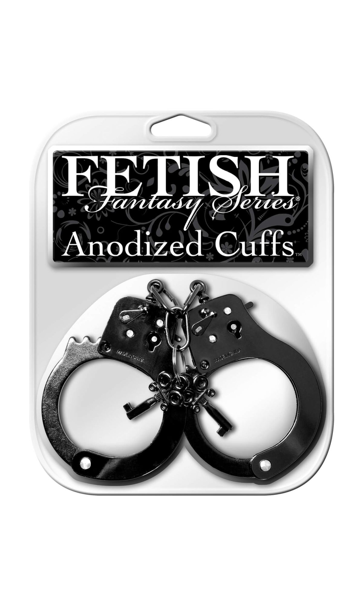 наручники декоративные pipedream anodized cuffs, черные в России