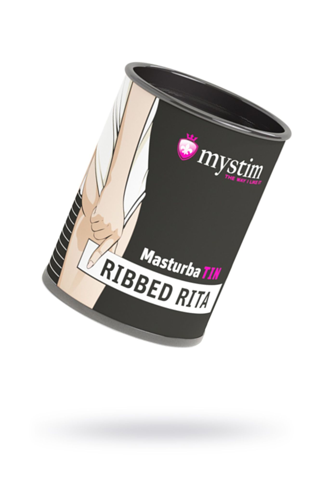 мастурбатор mystim masturbatin ribbed ritay, tpe, белый, 4,5 см в России